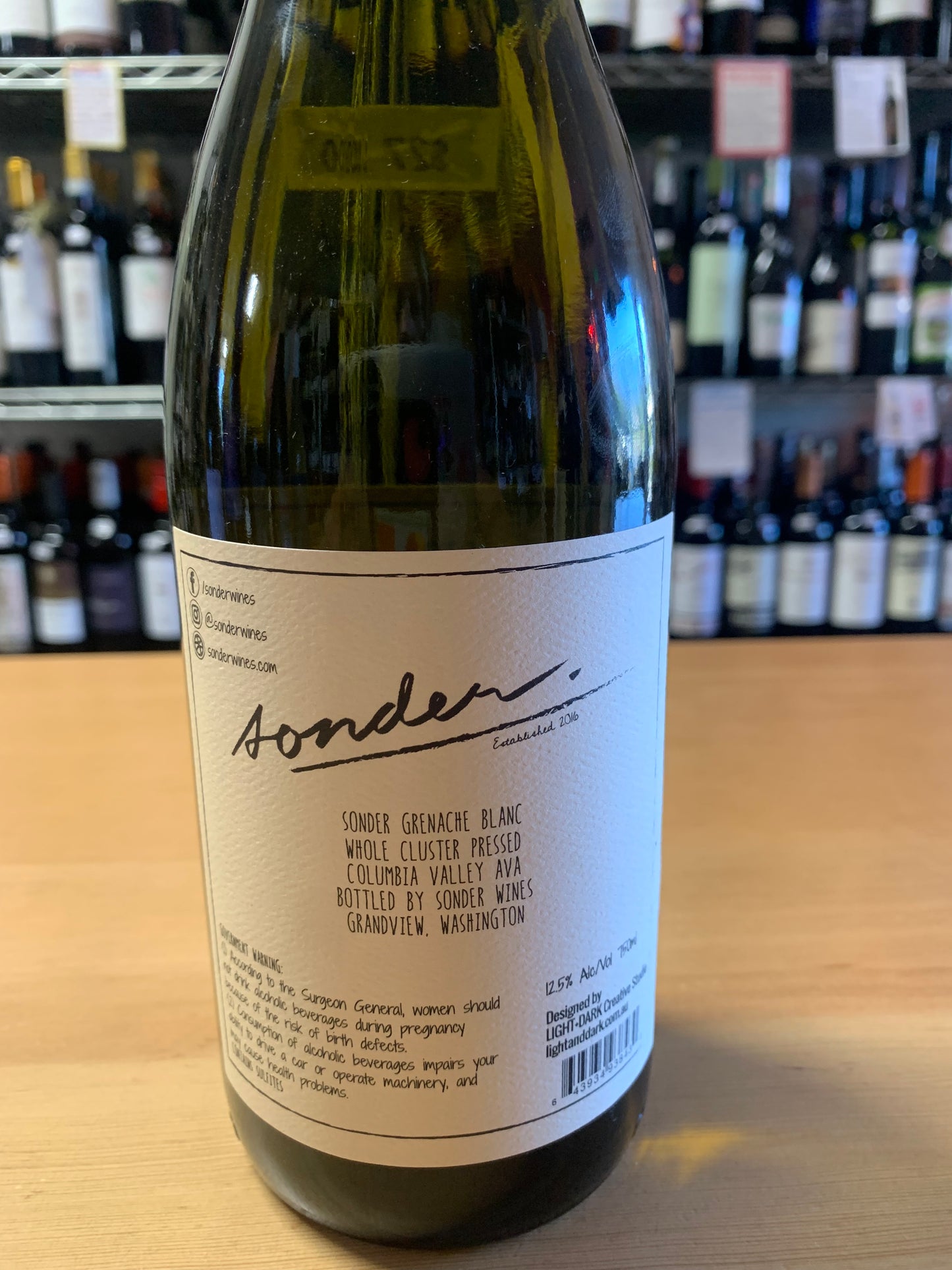 SONDER 2023 Grenache Blanc (Columbia Valley, WA)