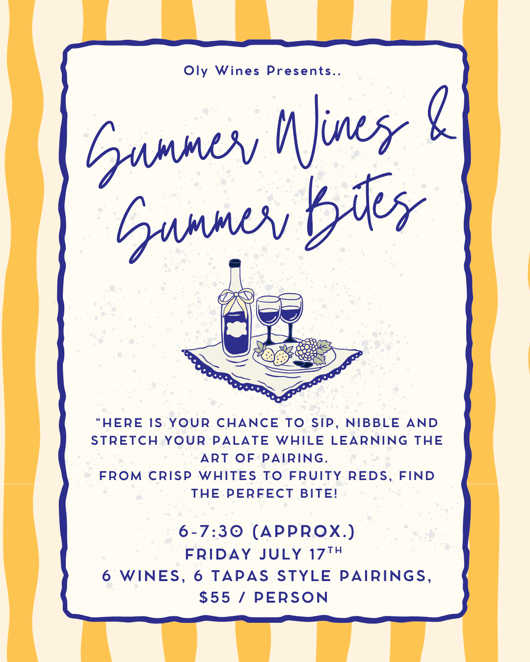 Summer Wine with Summer Bites!