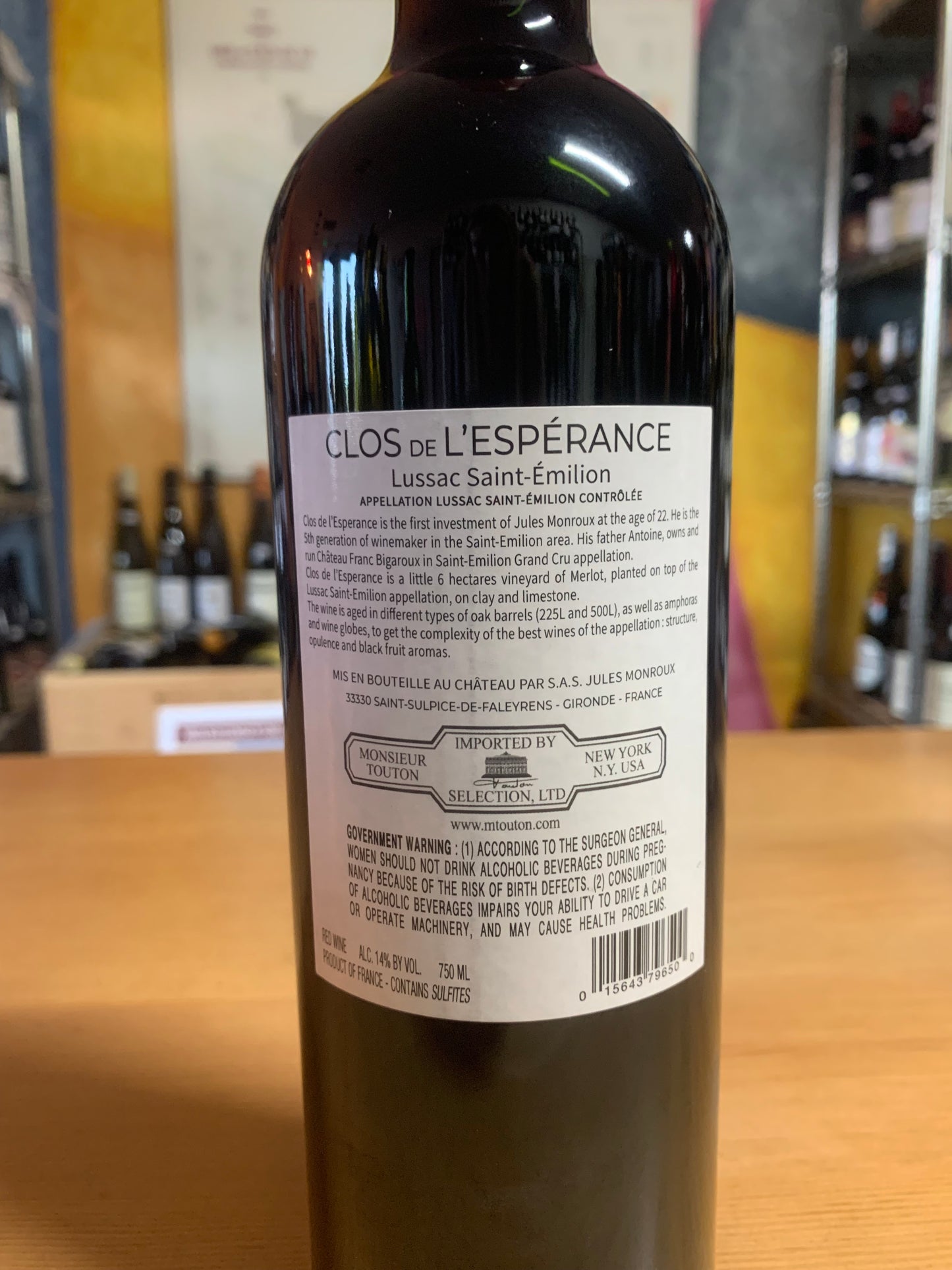 CLOS DE L'ESPÉRANCE 2023 Lussac Saint-Émillion (Bordeaux, FR)