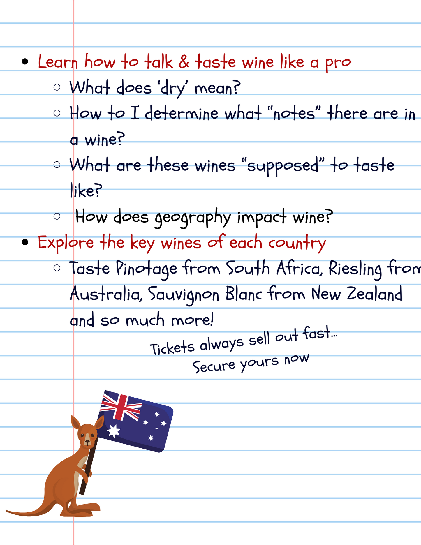 Wine 101: The Reds & Whites of South Africa, Australia & New Zealand