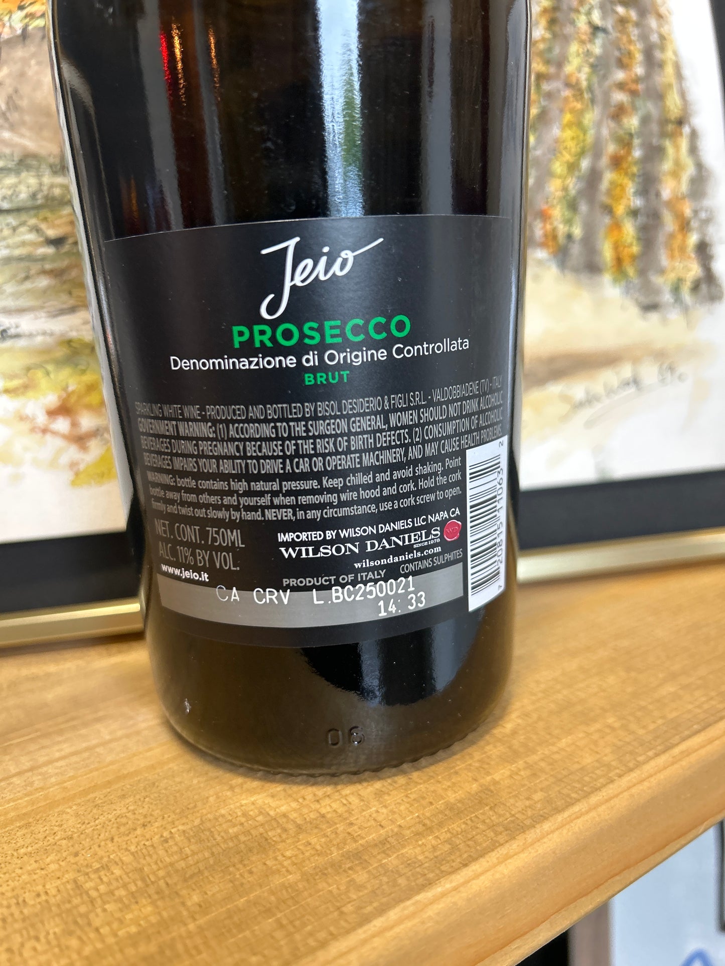 BISOL 1542 NV 'JEIO' Prosecco Brut (Veneto, Italy)