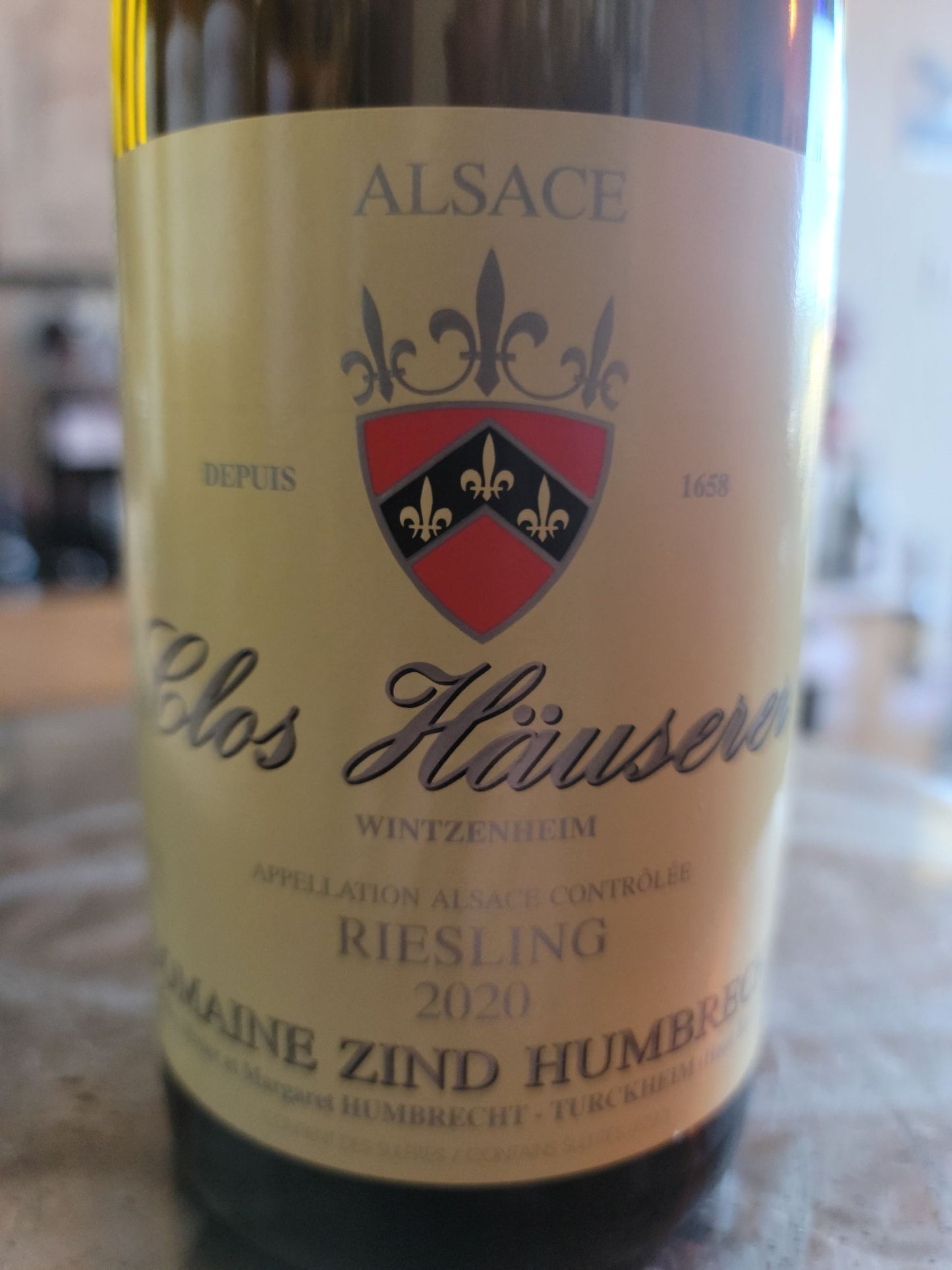DOMAINE ZIND-HUMBRECHT 2020 Riesling 'Clos Hauserer' (Alsace, France)