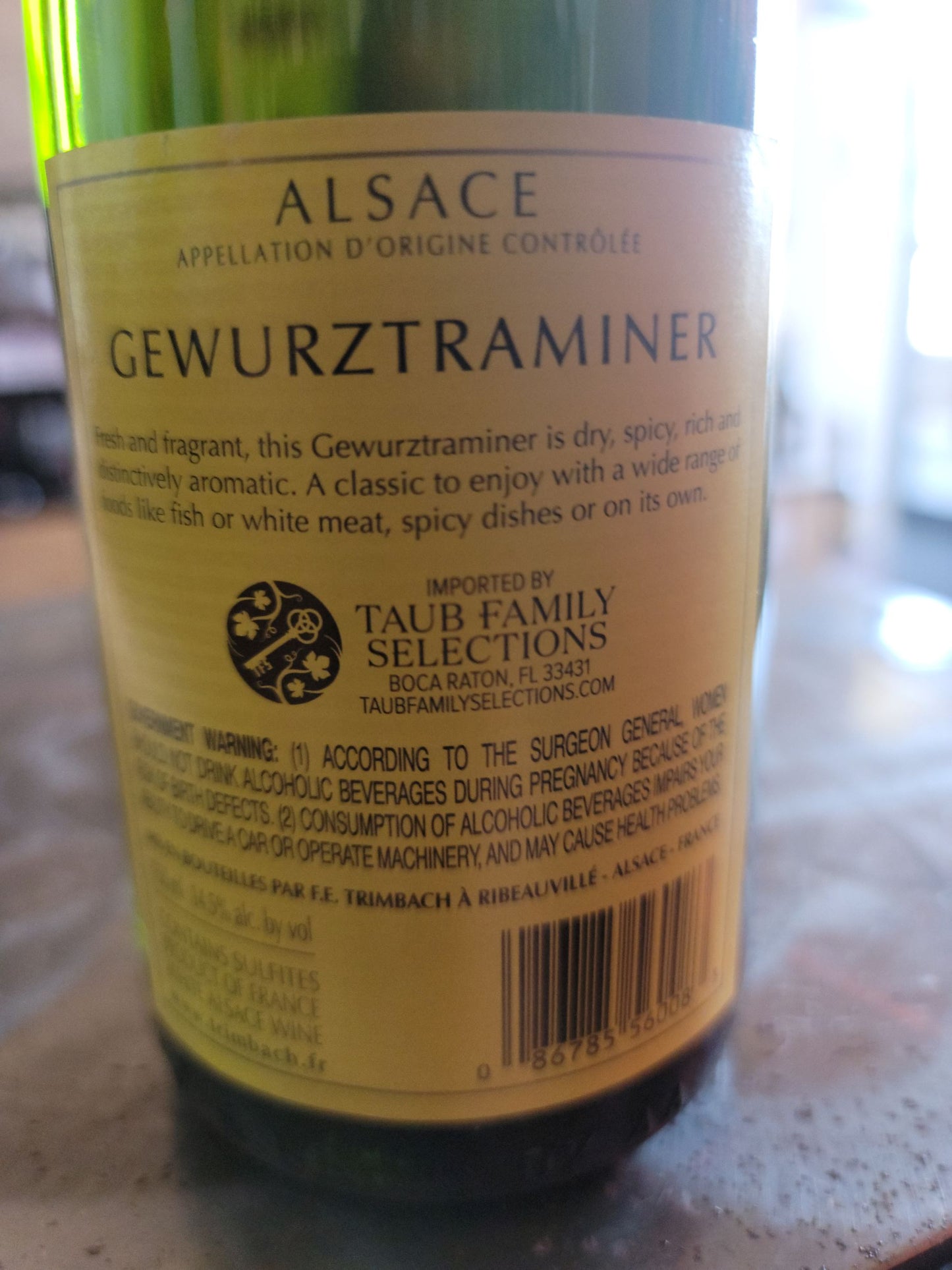 TRIMBACH 2018 Gewurztraminer (Alsace, France)