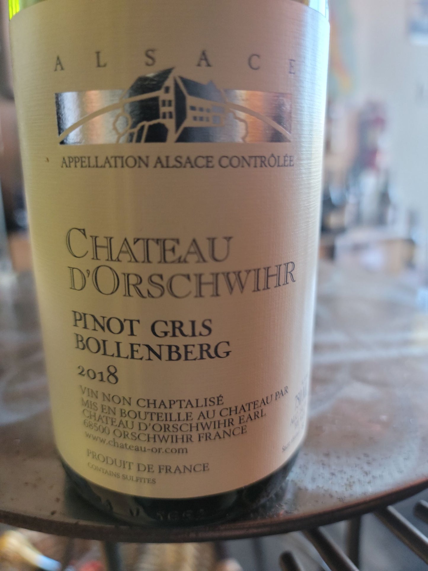 CHATEAU D'ORSCHWIHR 2018 Pinot Gris 'Bollenberg' (Alsace, France)