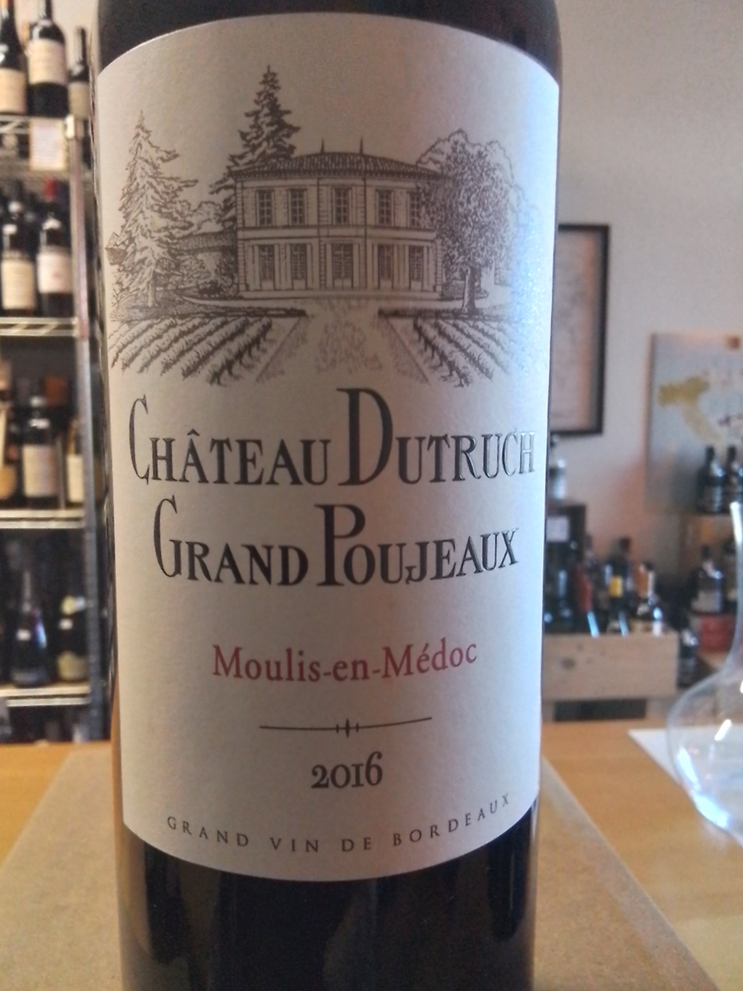 CHATEAU DUTRUCH GRAND POUJEAUX 2016 Red Blend (Bordeaux, France)