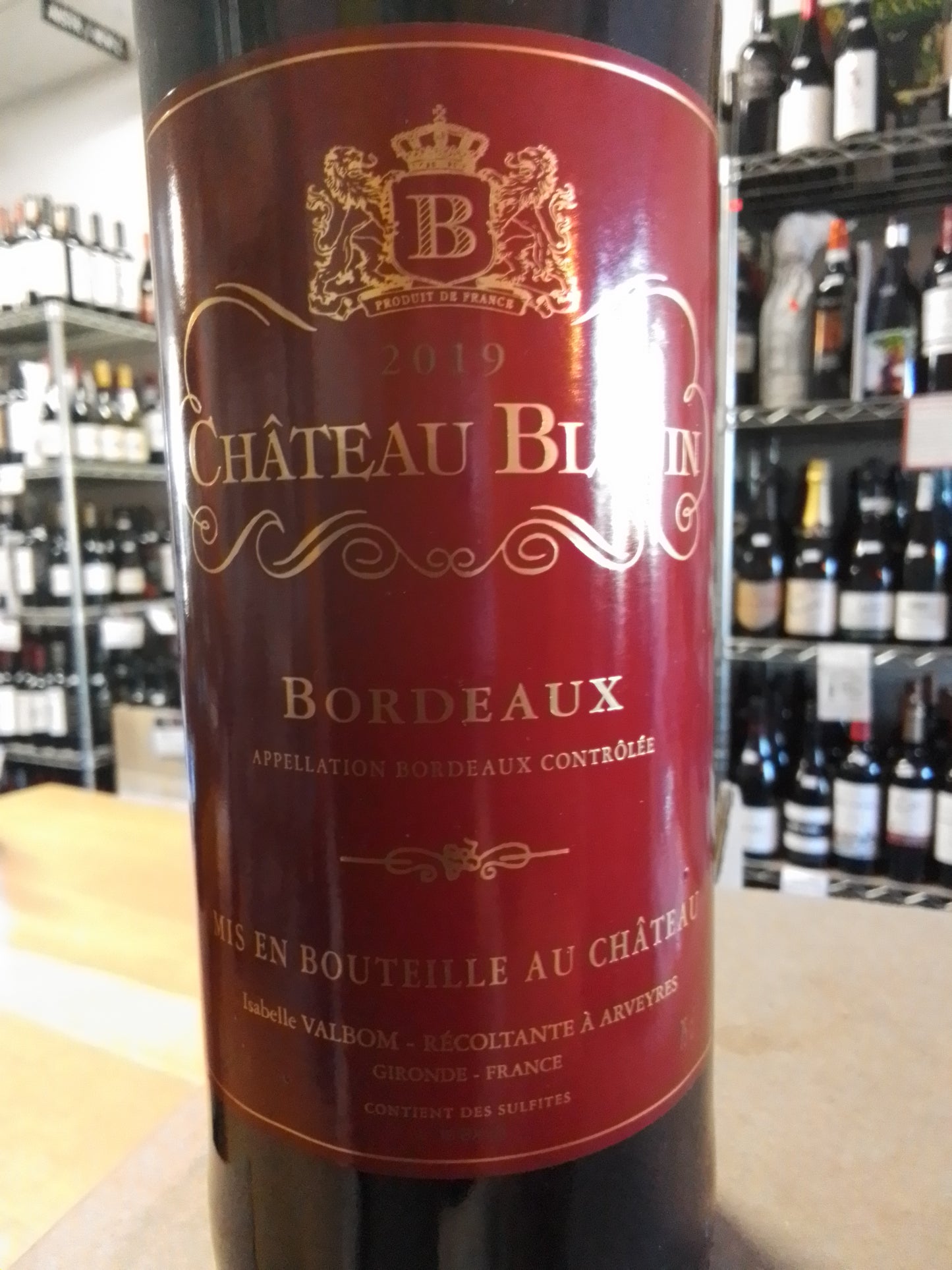 CHATEAU BLOUIN 2019 Red Blend (Bordeaux, France)