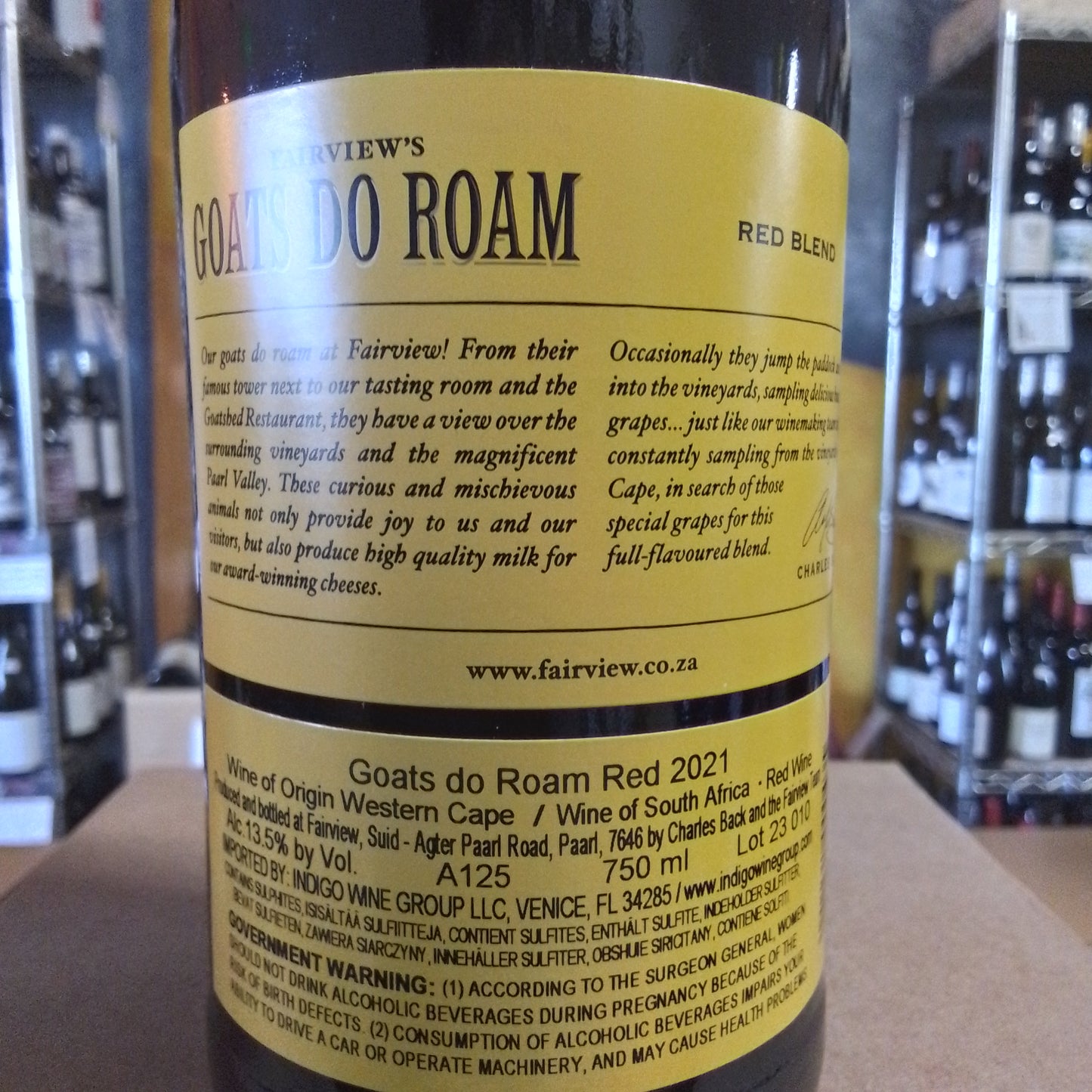 FAIRVIEW 2021 Red Blend 'Goats do Roam' (South Africa)