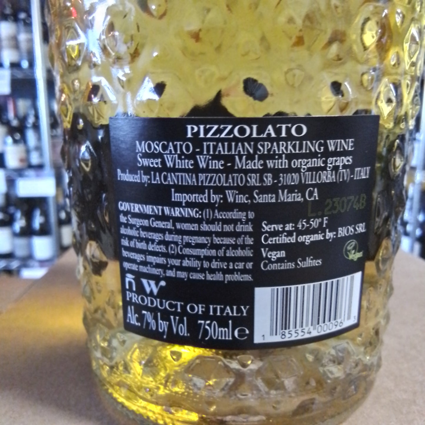 PIZZOLATO NV Moscato Sparkling Wine (Italy)