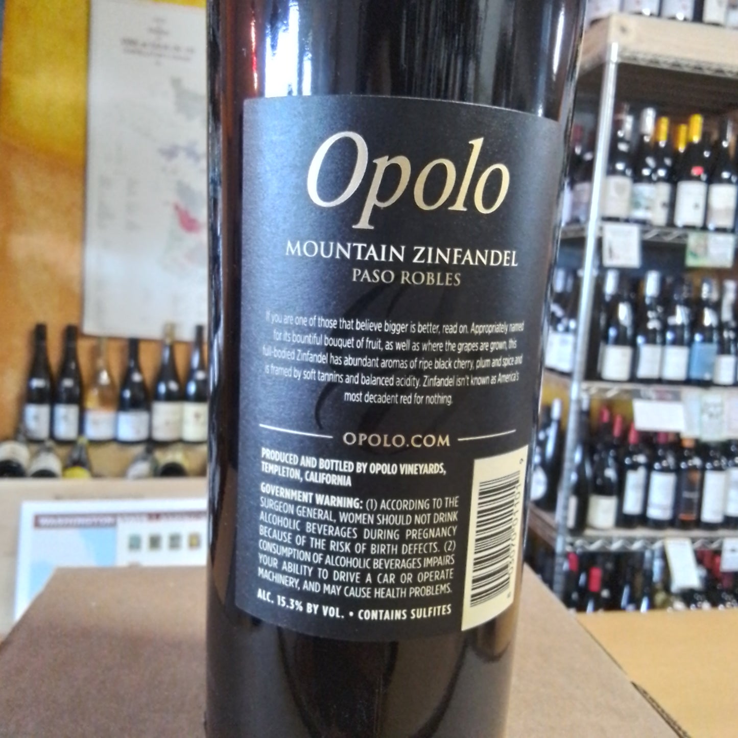 OPOLO 2021 Mountain Zinfandel (Paso Robles, California)