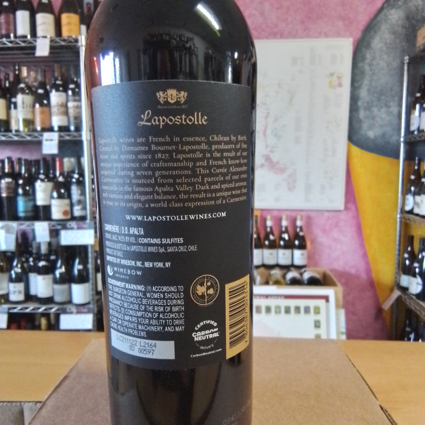 LAPOSTOLLE 2023 Carmenere 'Cuvee Alexandre' (Chile)