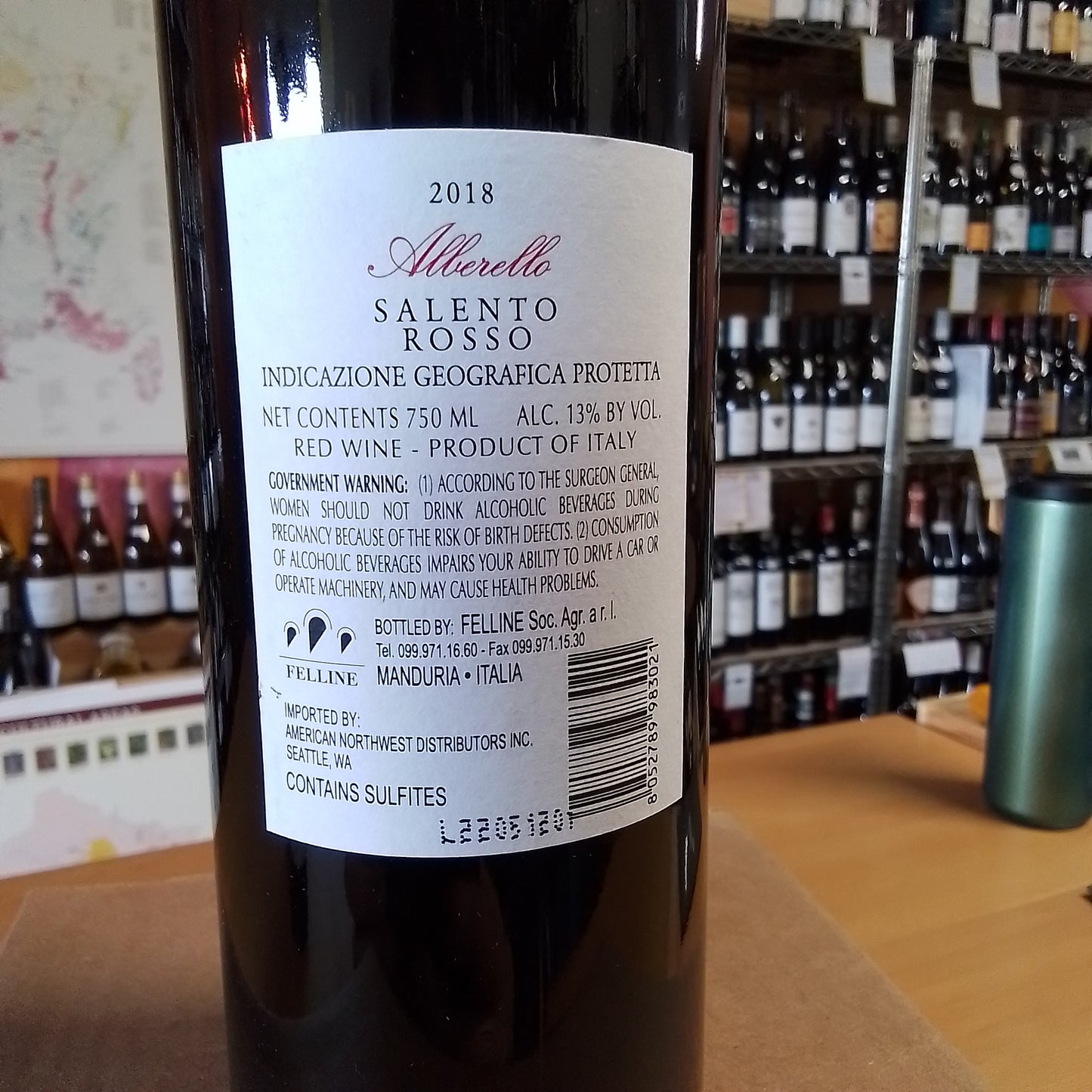 FELLINE 2020 Salento Rosso 'Alberello' (Puglia, Italy)
