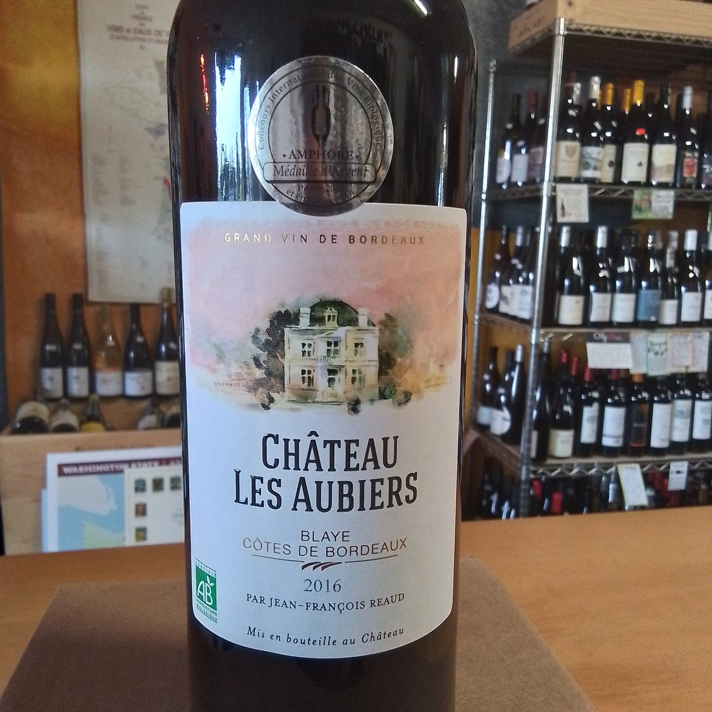 CHATEAU LES AUBIERS 2016 Bordeaux Red Blend (Bordeaux, France)