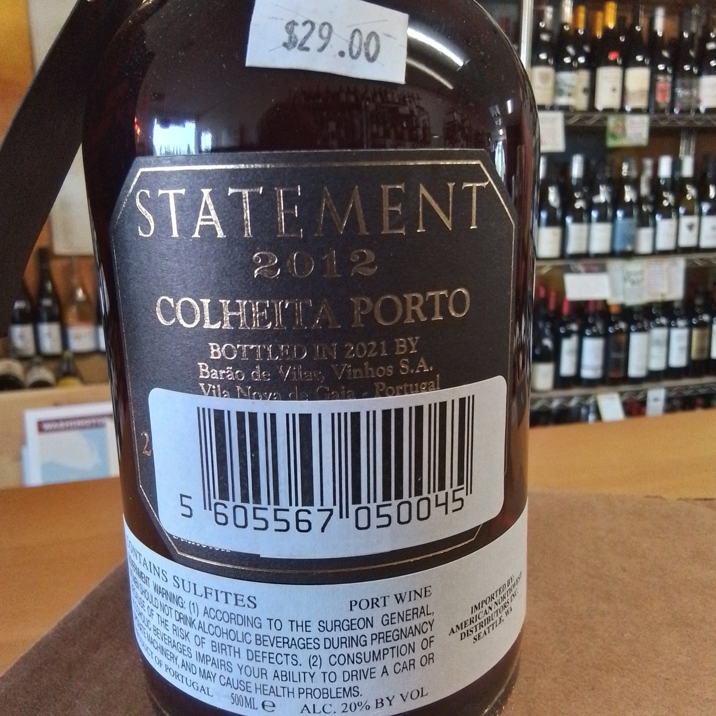 BARAO DE VILAR 2016 Colheita Port 'Statement' (500ml) (Douro, Portugal)