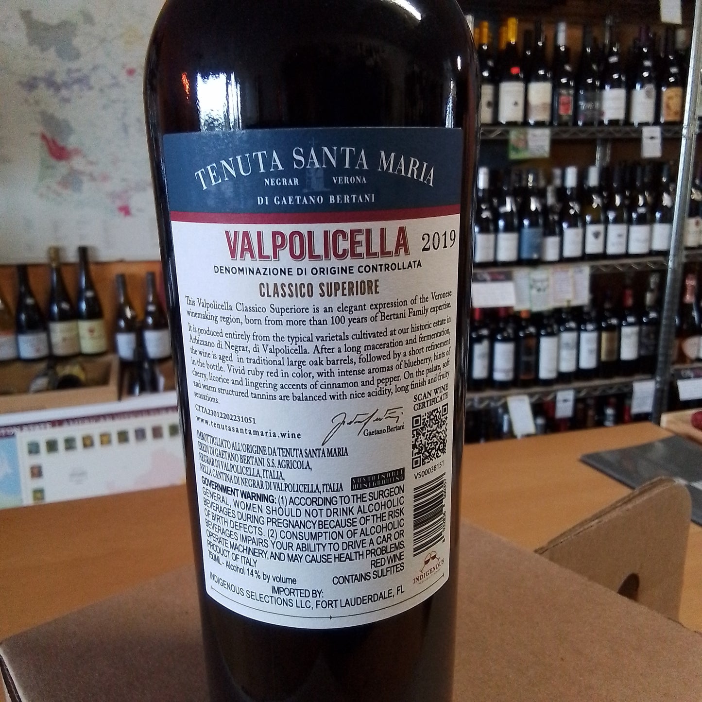 TENUTA SANTA MARIA 2019 Red Blend 'Valpolicella Ripasso Superiore' (Veneto, Italy)