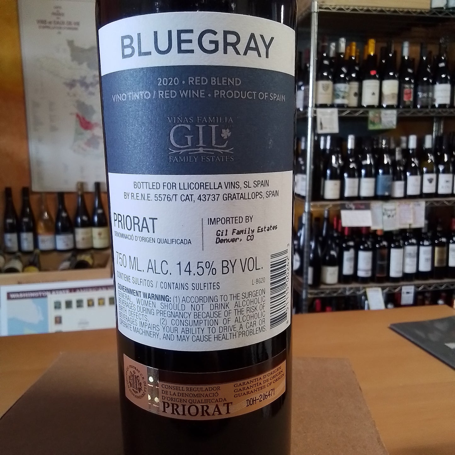 LLICORELLA VINS 2020 Red Blend 'Bluegray' (Priorat, Spain)