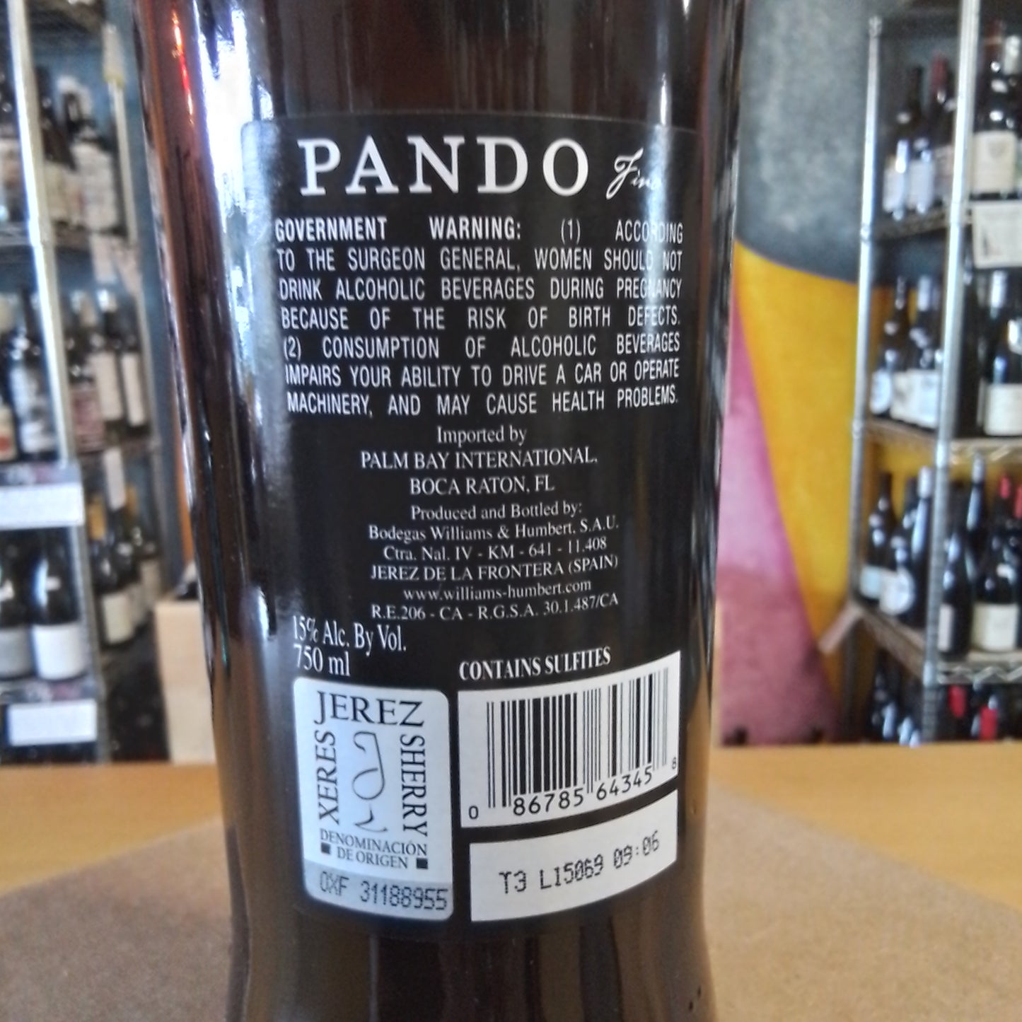 WILLIAMS HUMBERT NV 'Pando' Fino Sherry (Jerez, Spain)