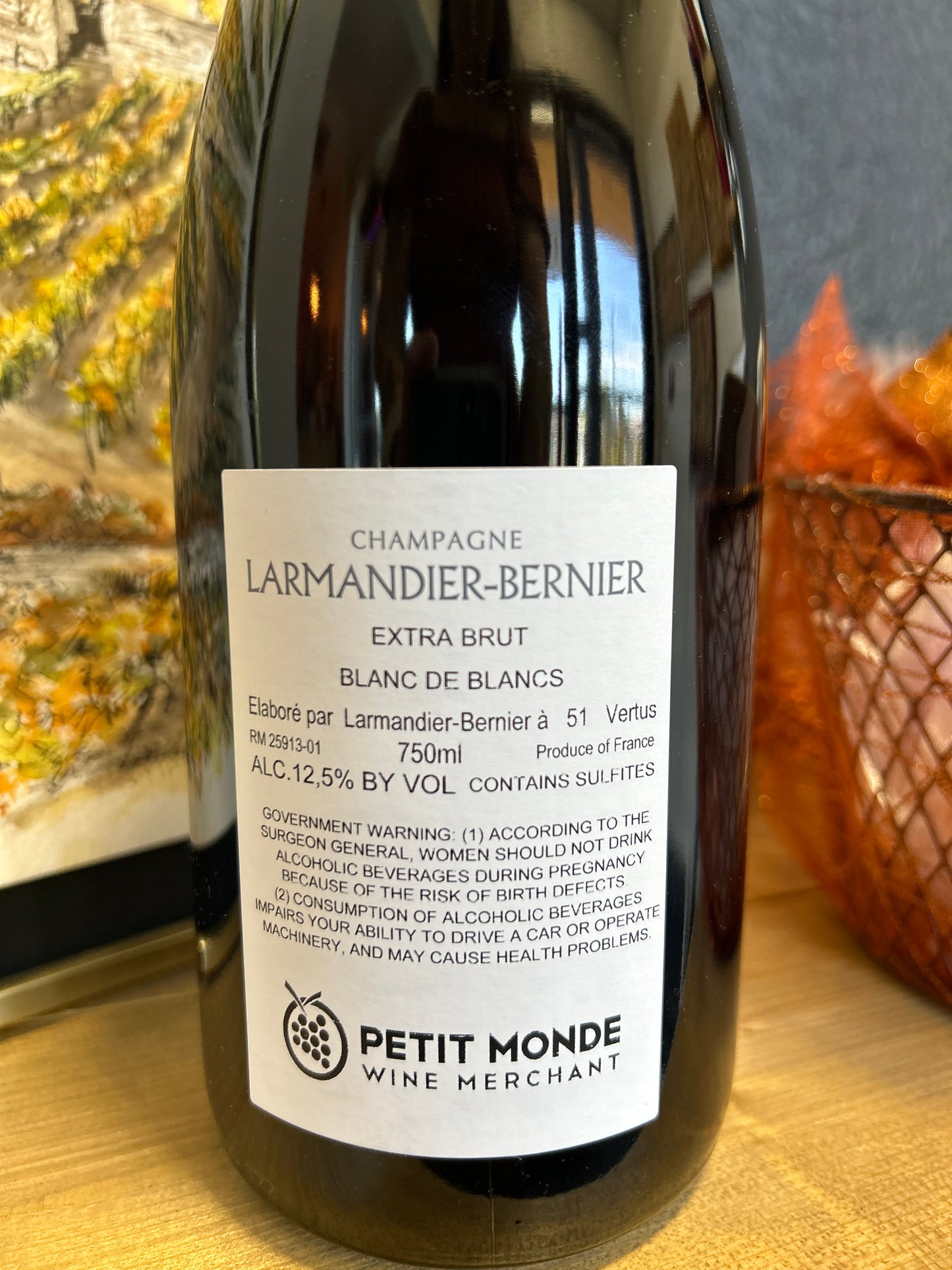 CHAMAPAGNE LARMANDIER-BERNIER NV Blanc de Blancs EXTRA BRUT 'Latitude' (France)