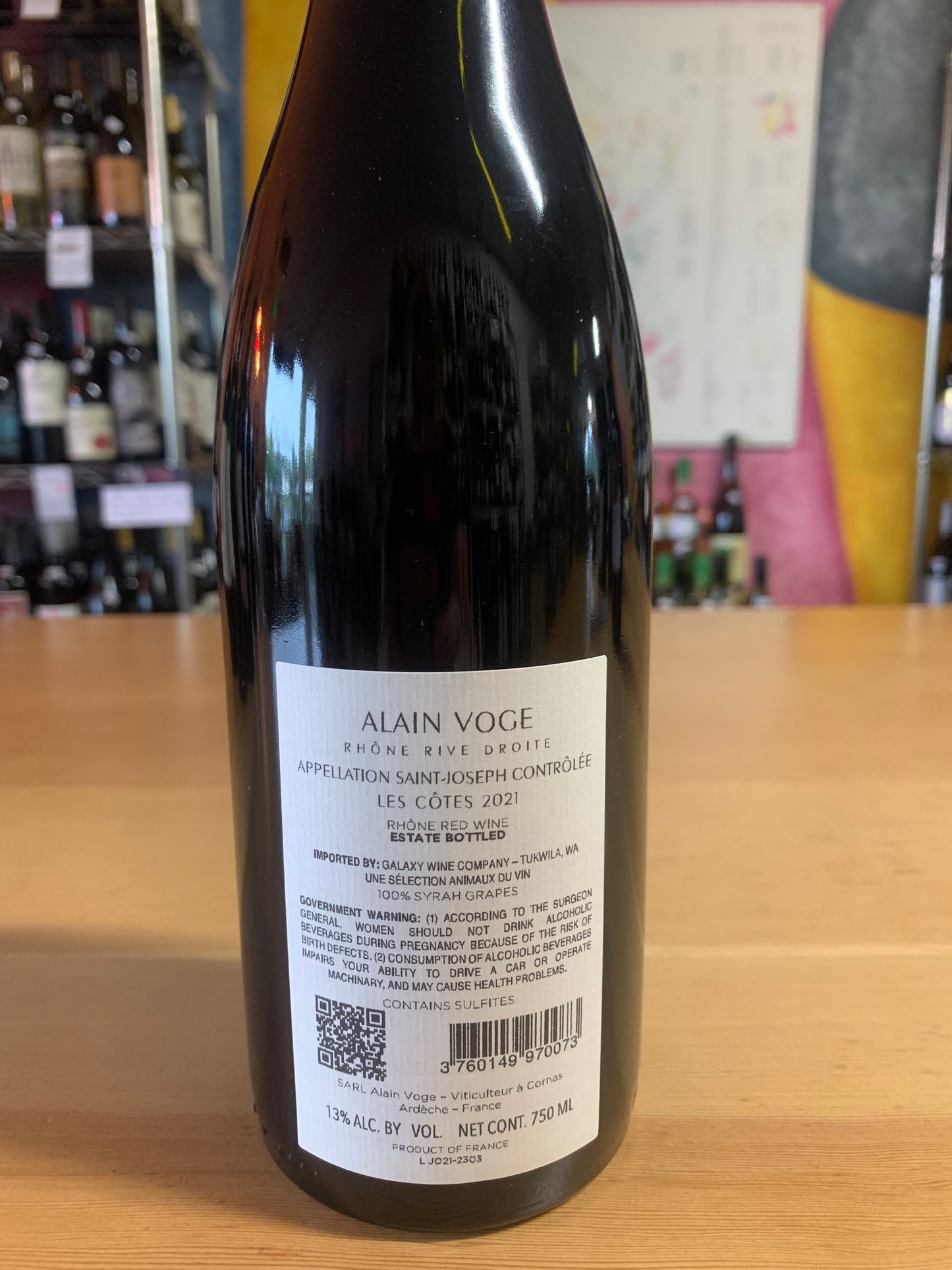 ALAIN VOGE 2021 Saint-Joseph 'Les Côtes' (Rhone, FR)