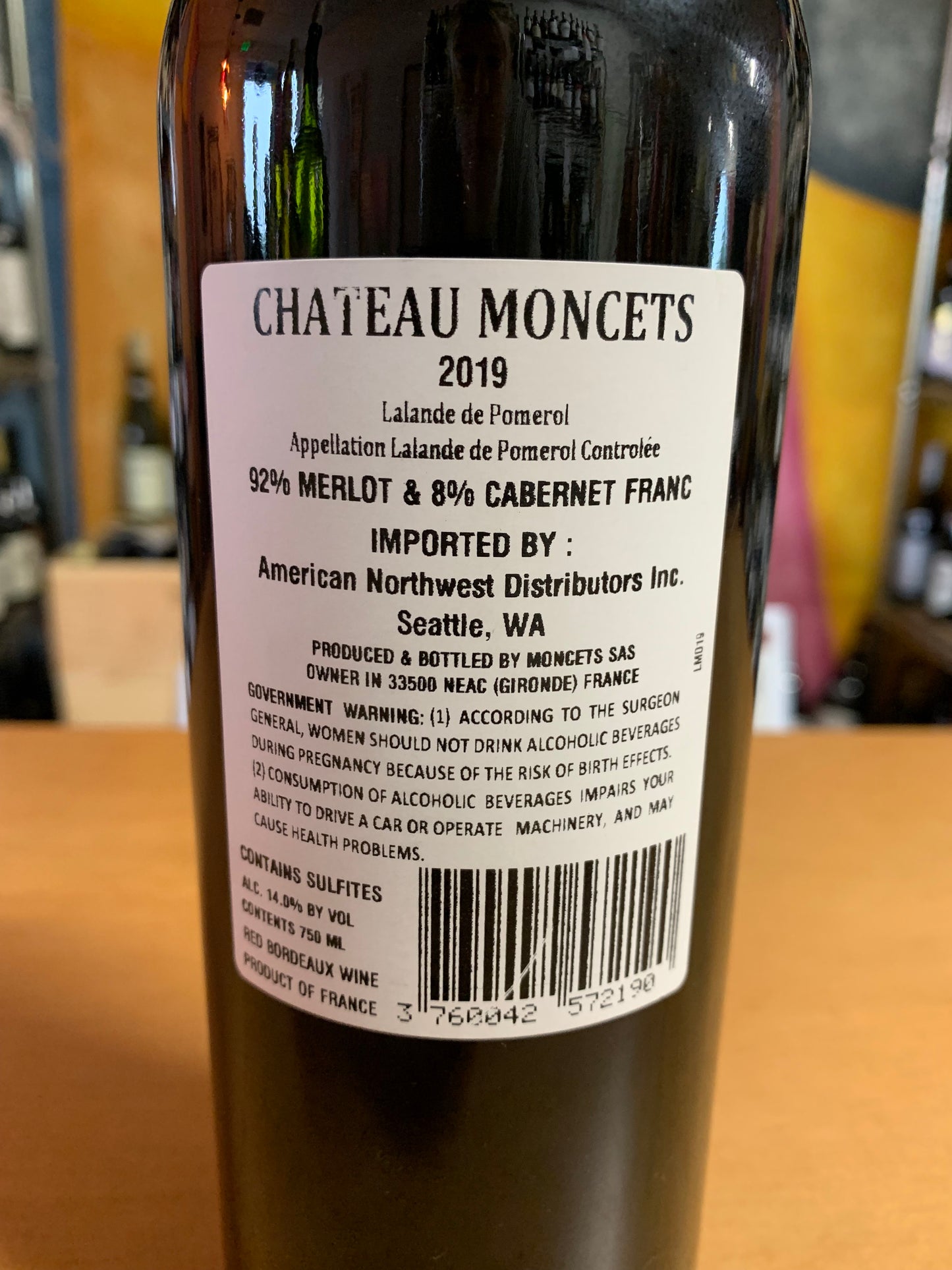 CHATEAU MONCETS 2019 Lalande de Pomerol (Bordeaux, France)