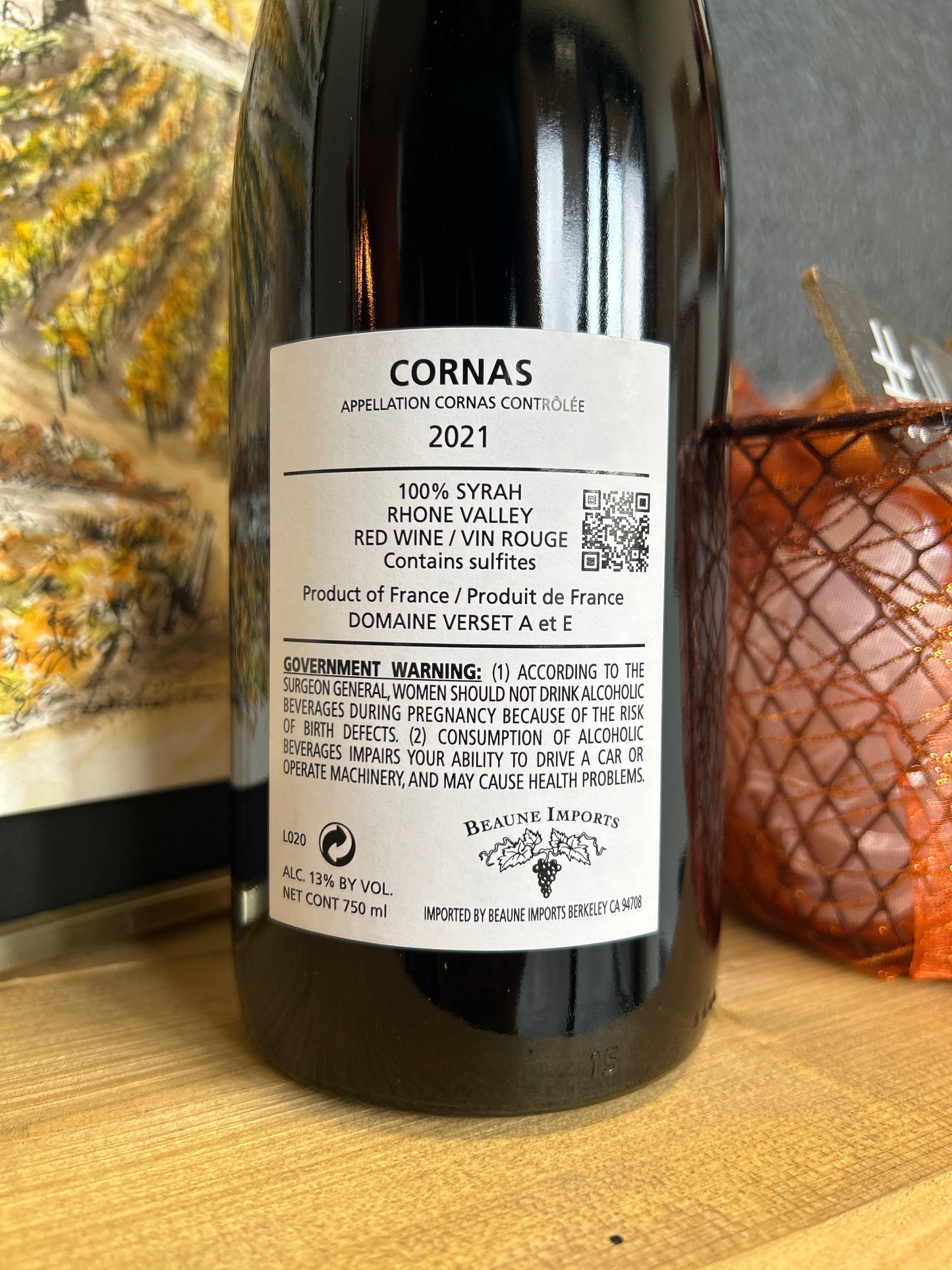 DOMAINE VERSET 2021 Cornas (Rhône,France)