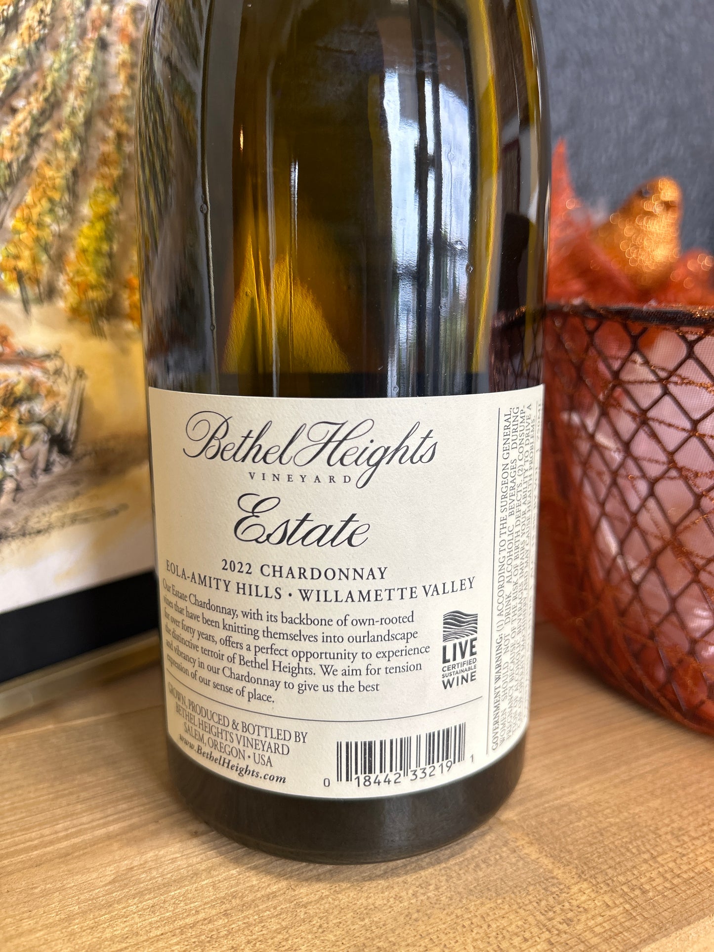 BETHEL HEIGHTS 2022 Estate Chardonnay (Oregon)