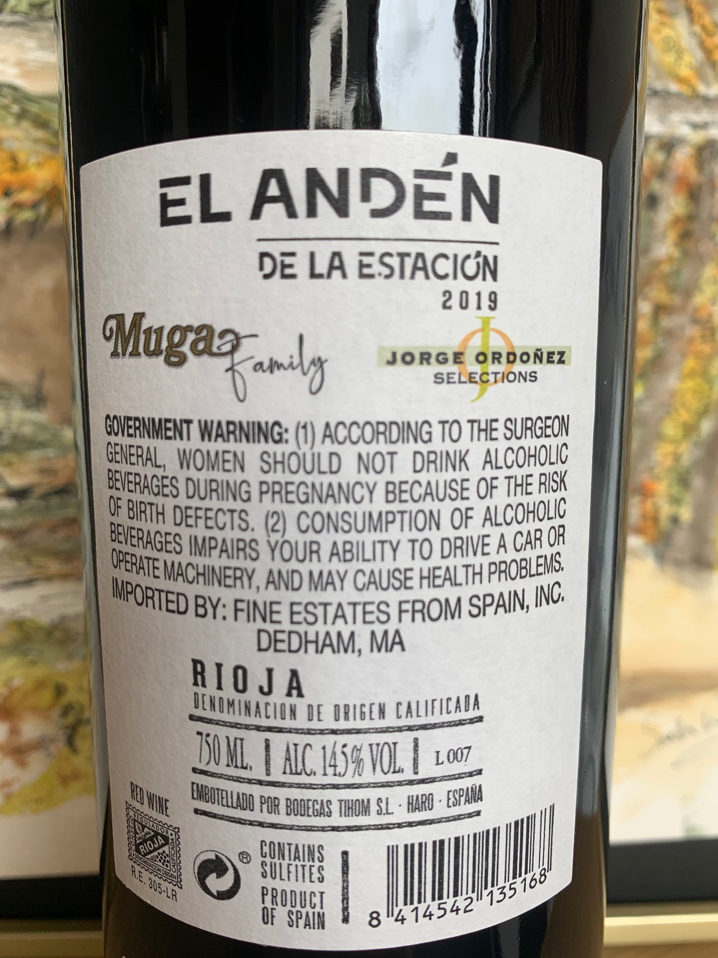 MUGA 'Family' 2019 Rioja 'El Anden de la Estacion' CRIANZA (Rioja, Spain)