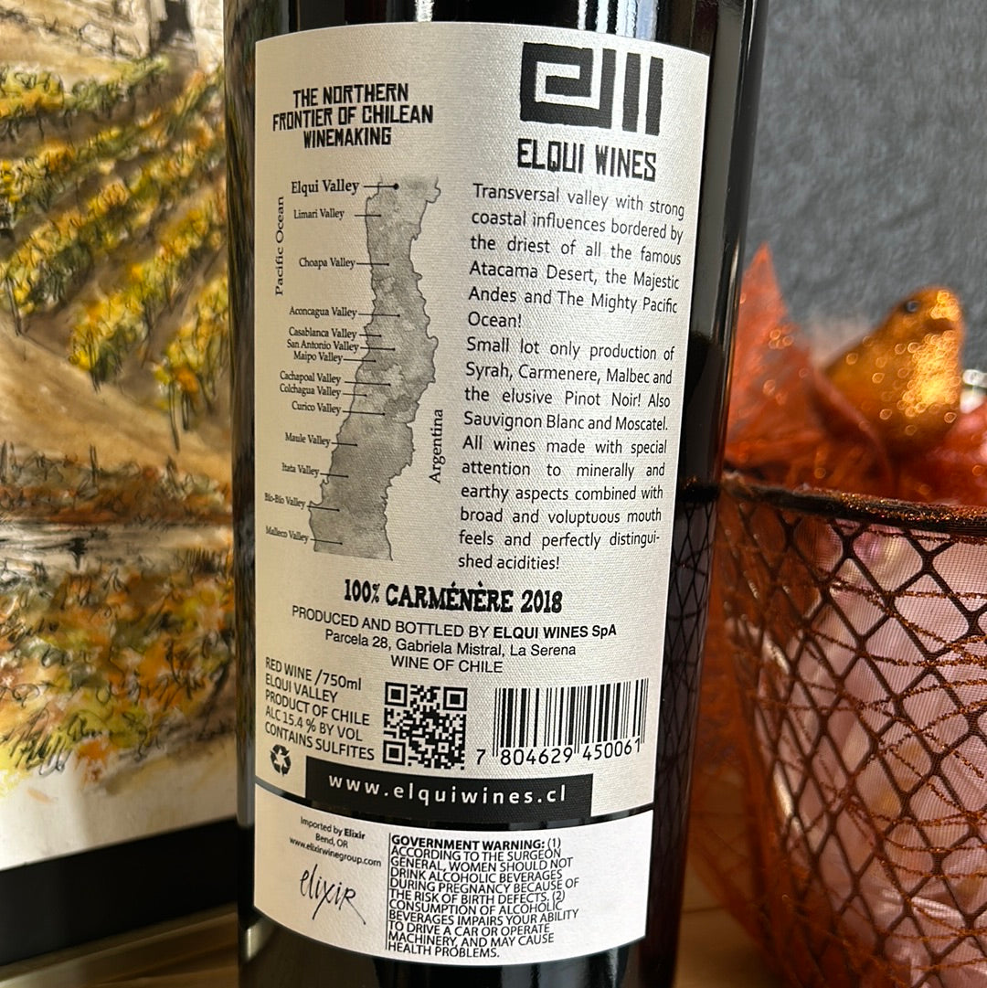 ELQUI WINES 2018 Carmènère ‘Limited Edition’ (Chile)