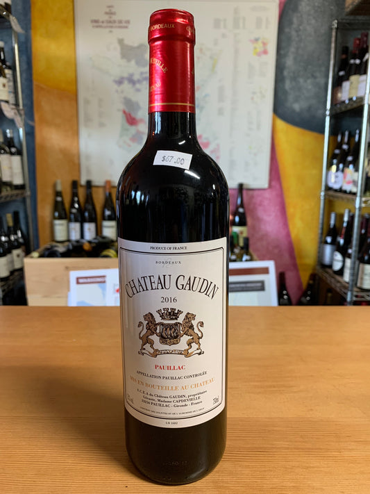 CHATEAU GAUDIN 2016 Pauillac (Bordeaux, France)