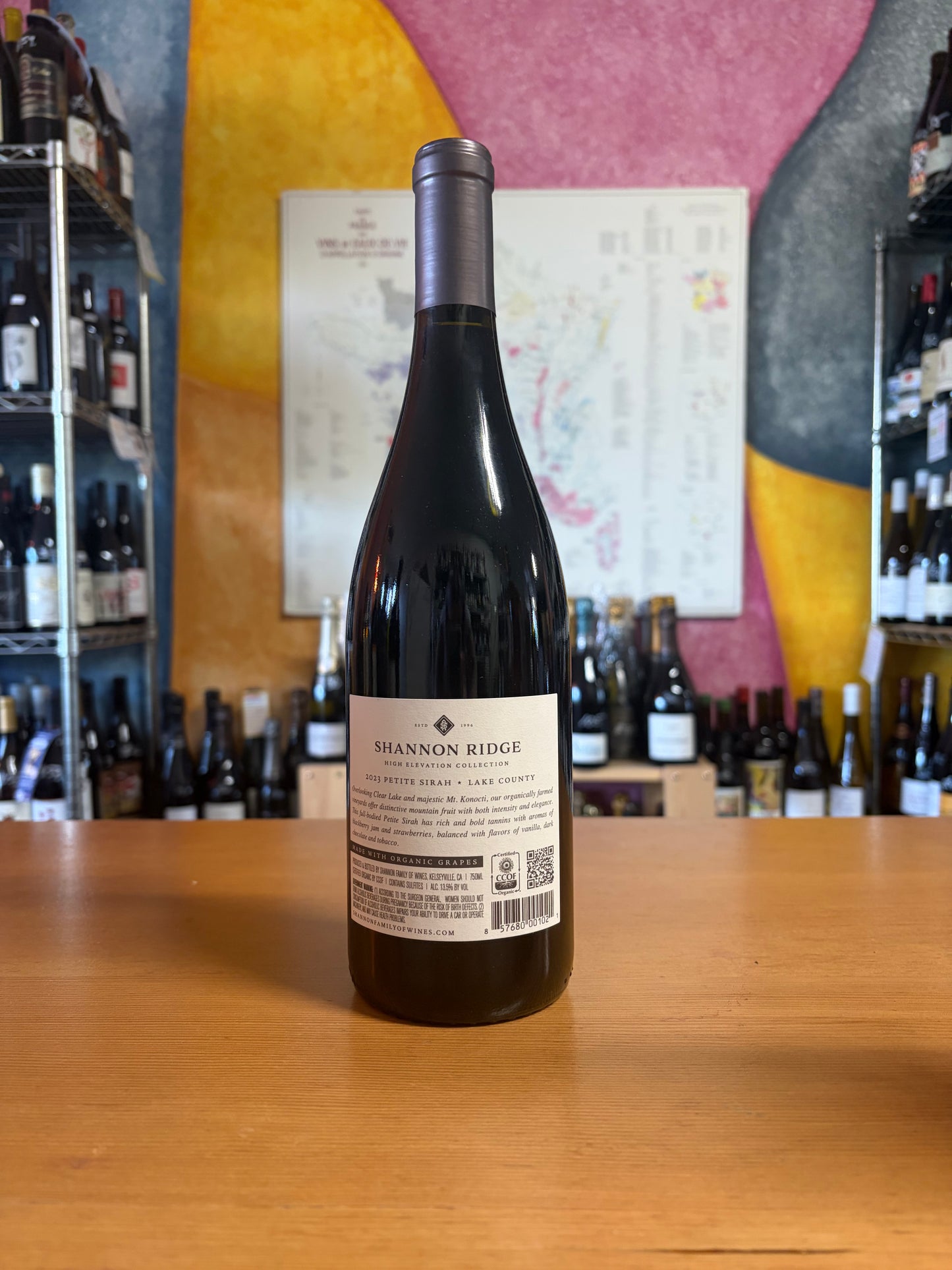SHANNON RIDGE 2023 High Elevation Petite Syrah (Lake County, CA)