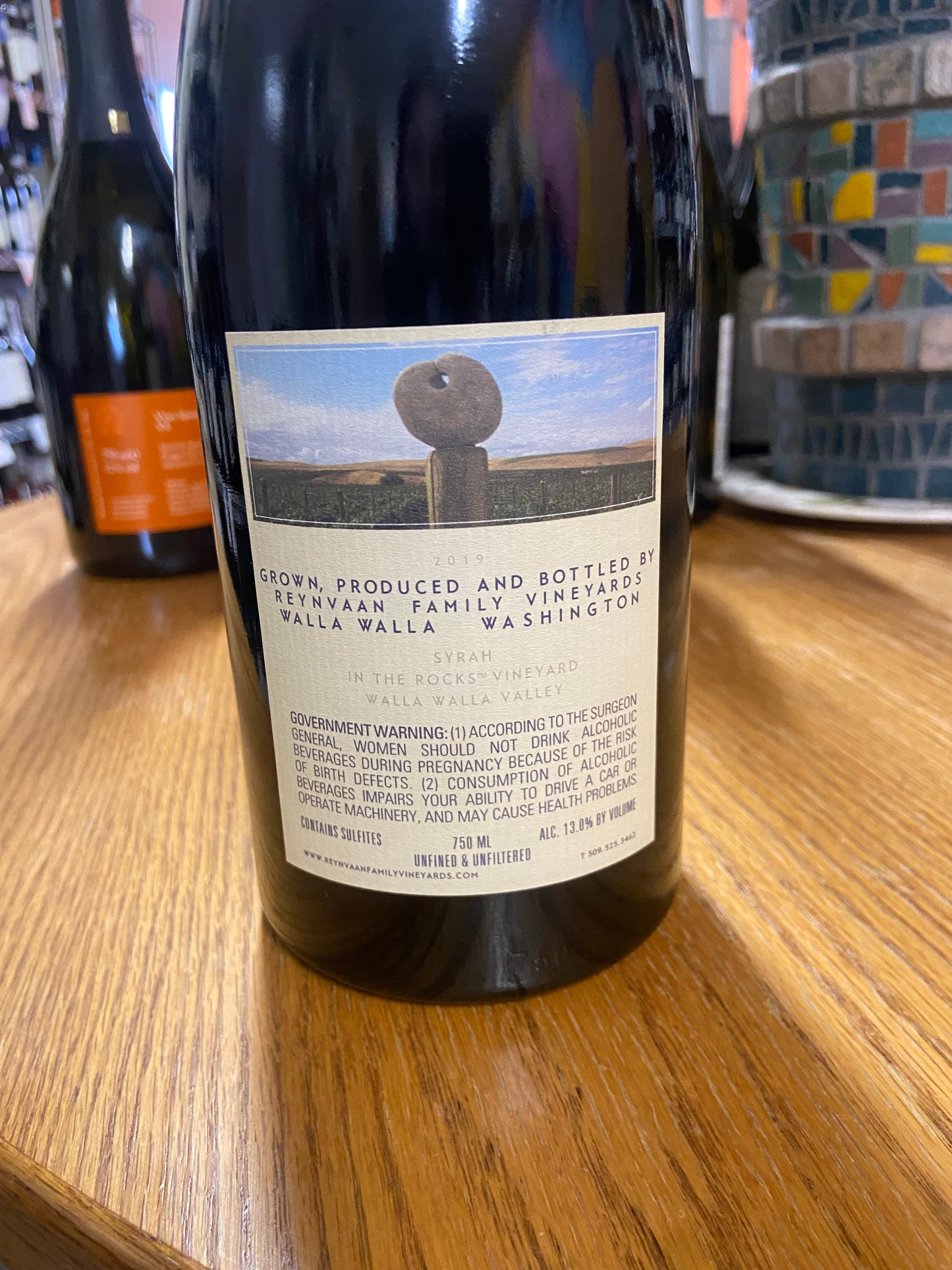 REYNVAAN FAMILY WINERIES 2019 Estate Syrah 'In The Rocks' (Walla Walla, WA)