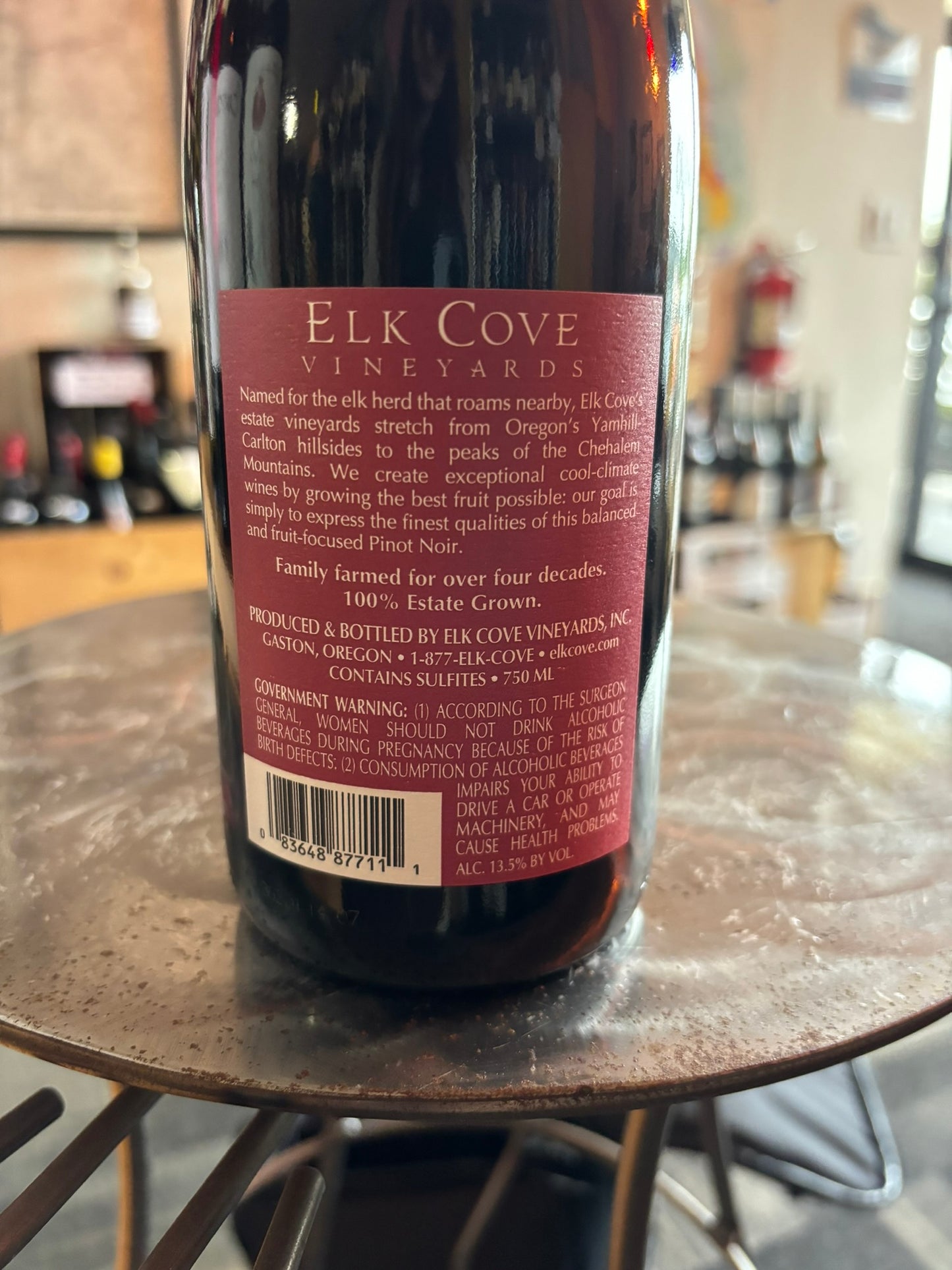 ELK COVE VINEYARDS 2022 Estate Pinot Noir (Willamette Valley, OR)