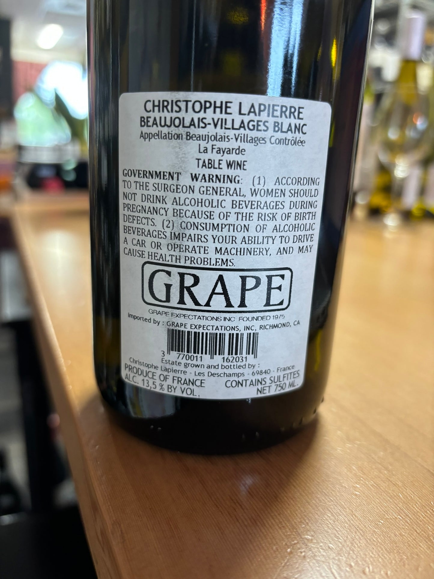 DOMAINE CHRISTOPHE LAPIERRE 2019 Chardonnay 'La Fayarde' (Burgundy, France)