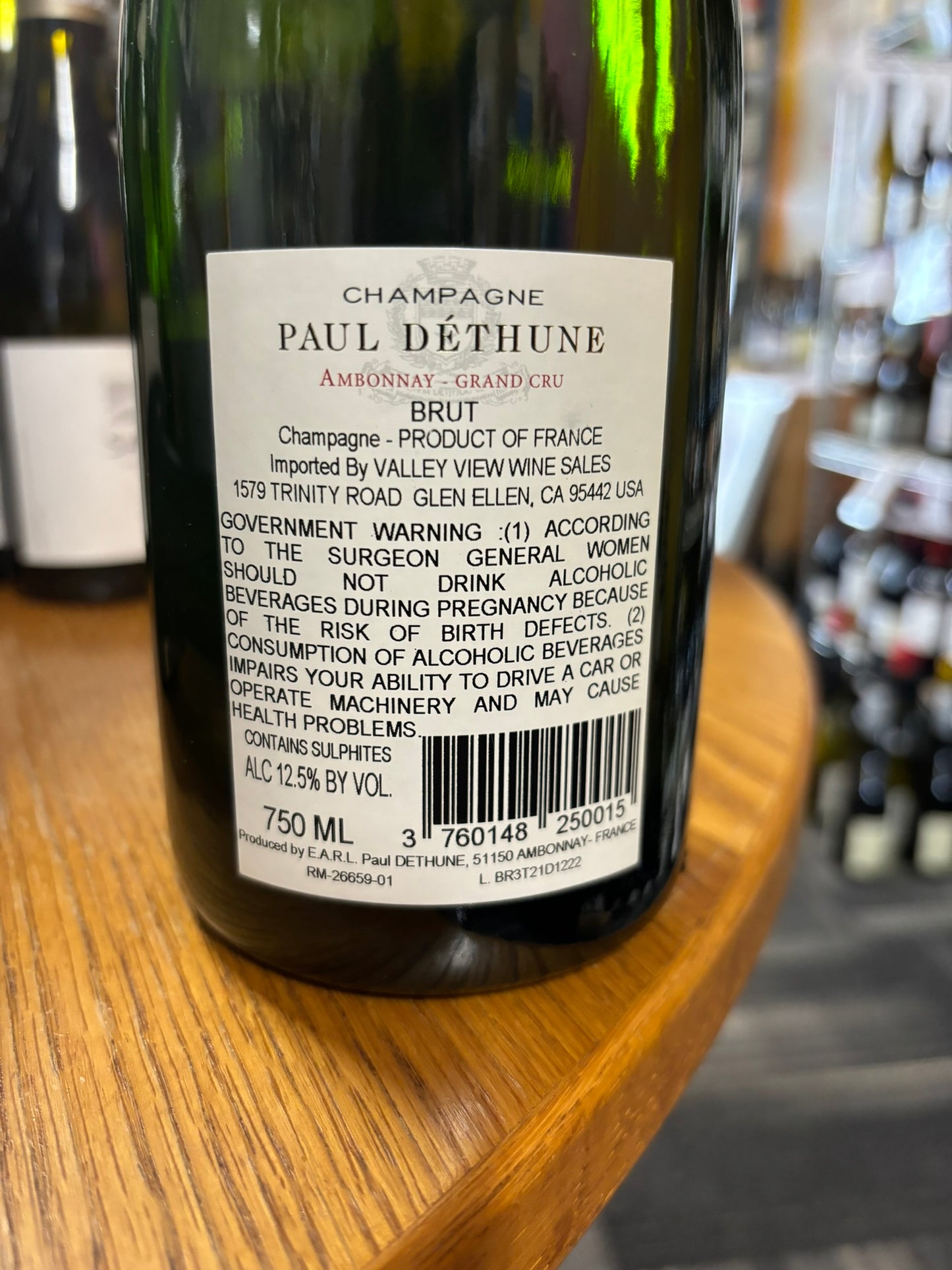 PAUL DETHUNE NV Champagne Grand Cru Brut (Ambonnay, France)