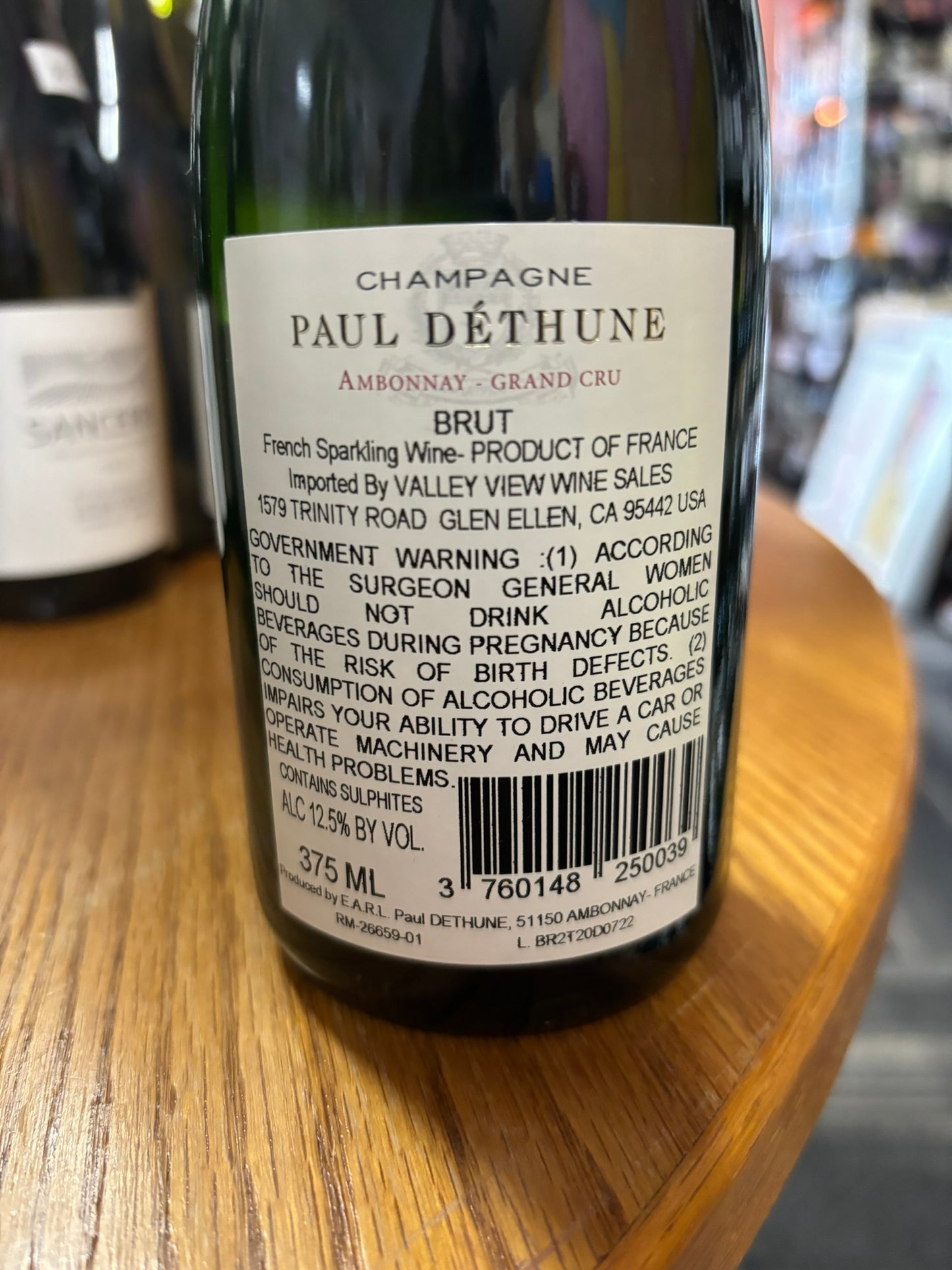 PAUL DETHUNE NV Champagne Grand Cru Brut 375 ml (Ambonnay, France)