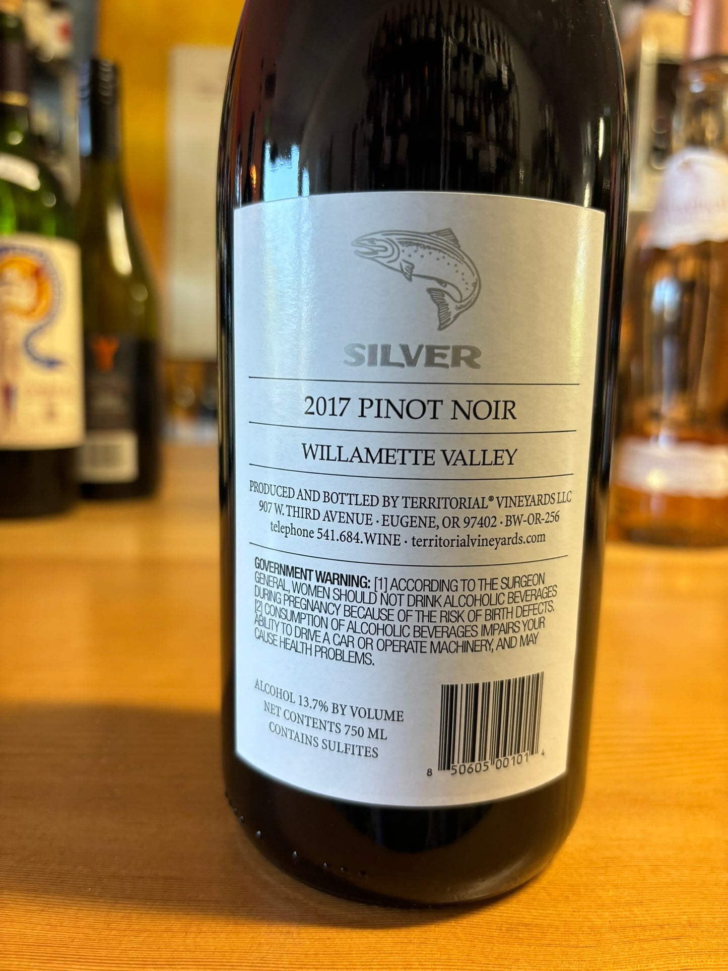 TERRITORIAL VINEYARDS 2017 Pinot Noir 'Silver' (Willamette Valley, OR)