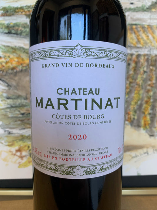 CHATEAU MARTINAT 2020 Côtes de Bourg (Bordeaux, France)