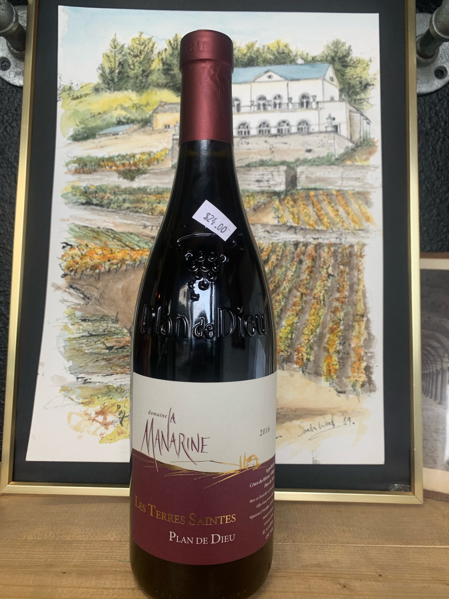 DOMAINE LA MANARINE 2016 Cotes du Rhone-Village 'Plan de Dieu' (Rhone, France)