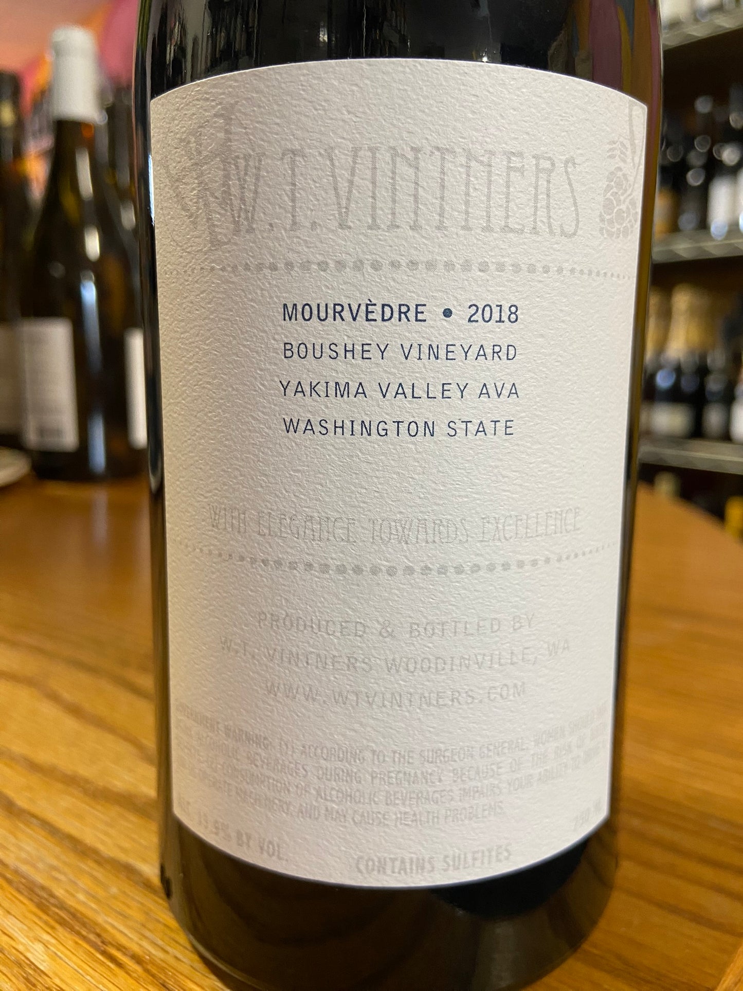 W.T. VINTNERS 2018 Mourvèdre (Columbia Valley, WA)