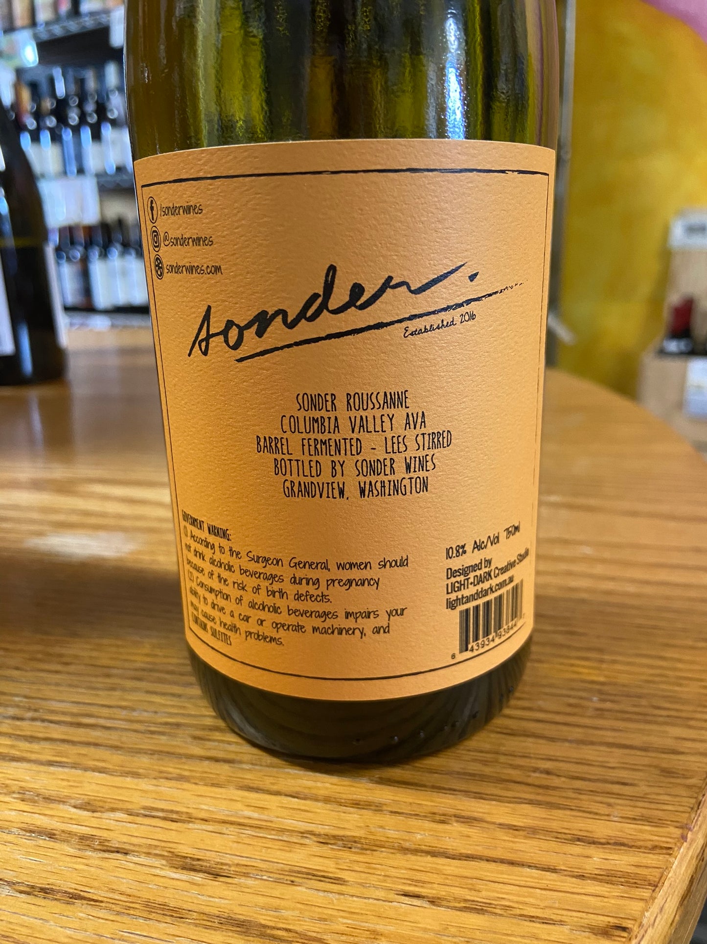 SONDER 2022 Roussanne (Columbia Valley, WA)