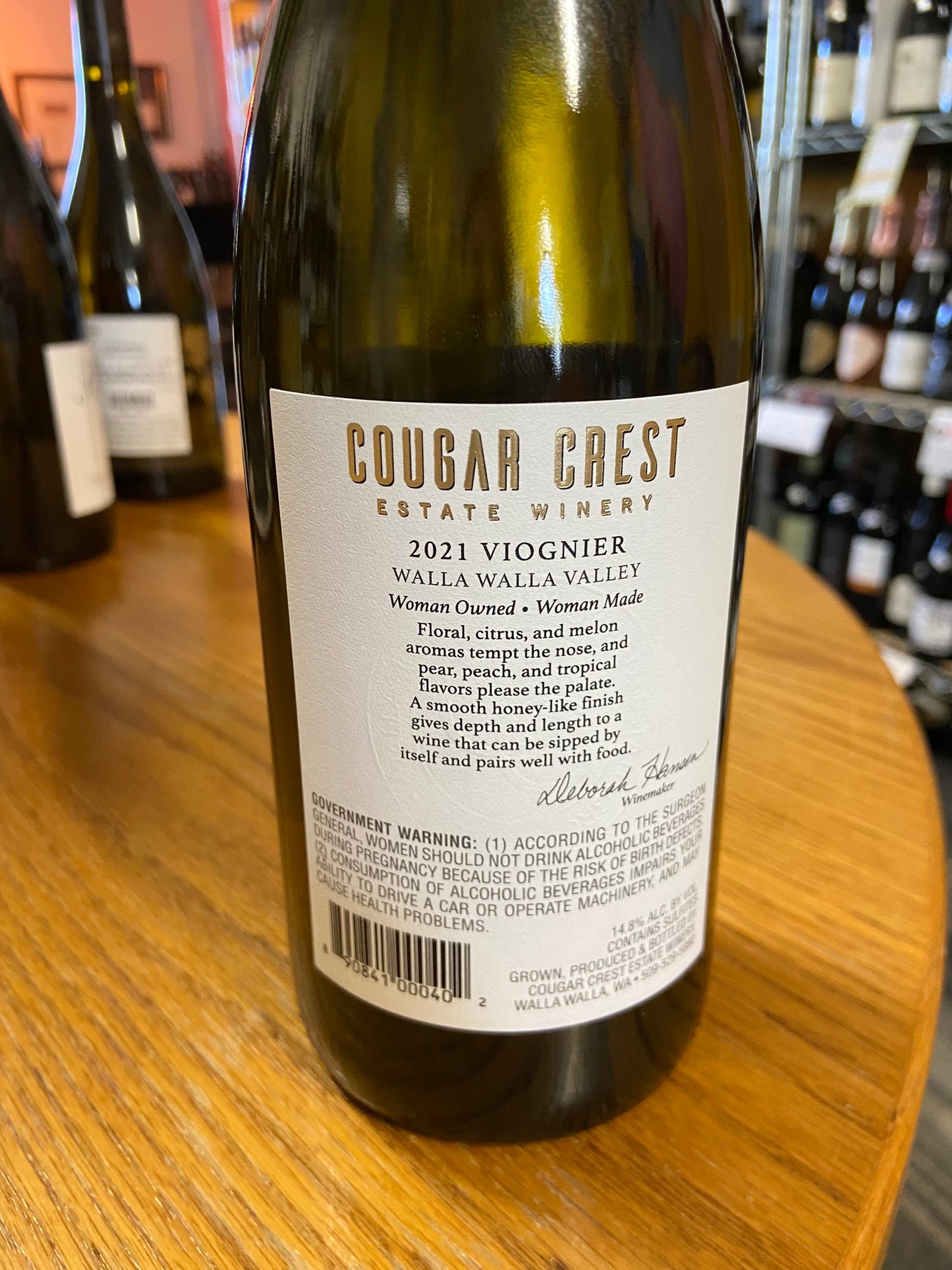 COUGAR CREST 2022 Viognier (Walla Walla, WA)