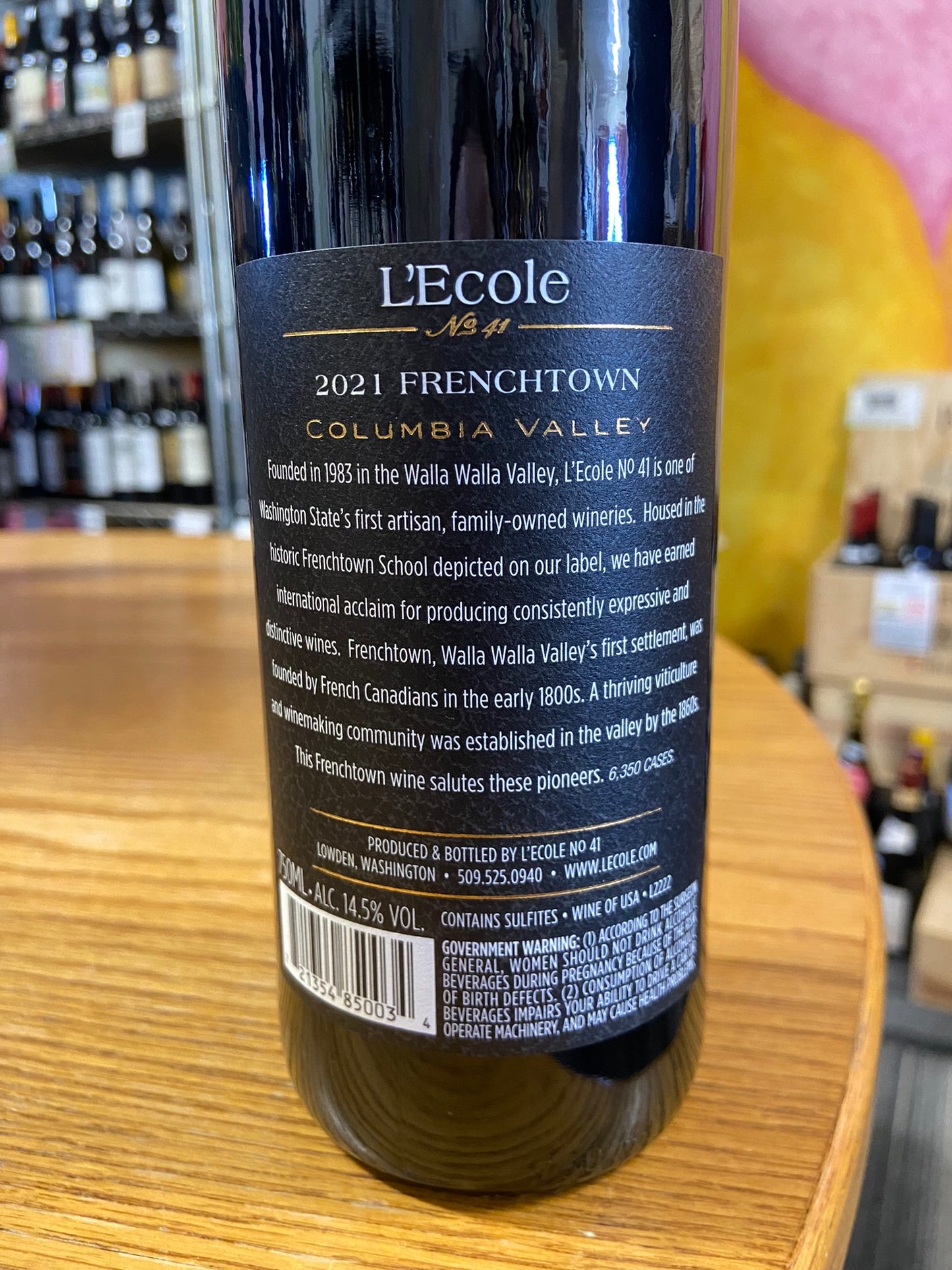 L'ECOLE 41 2021 Red Wine 'Frenchtown' (Columbia Valley, WA)