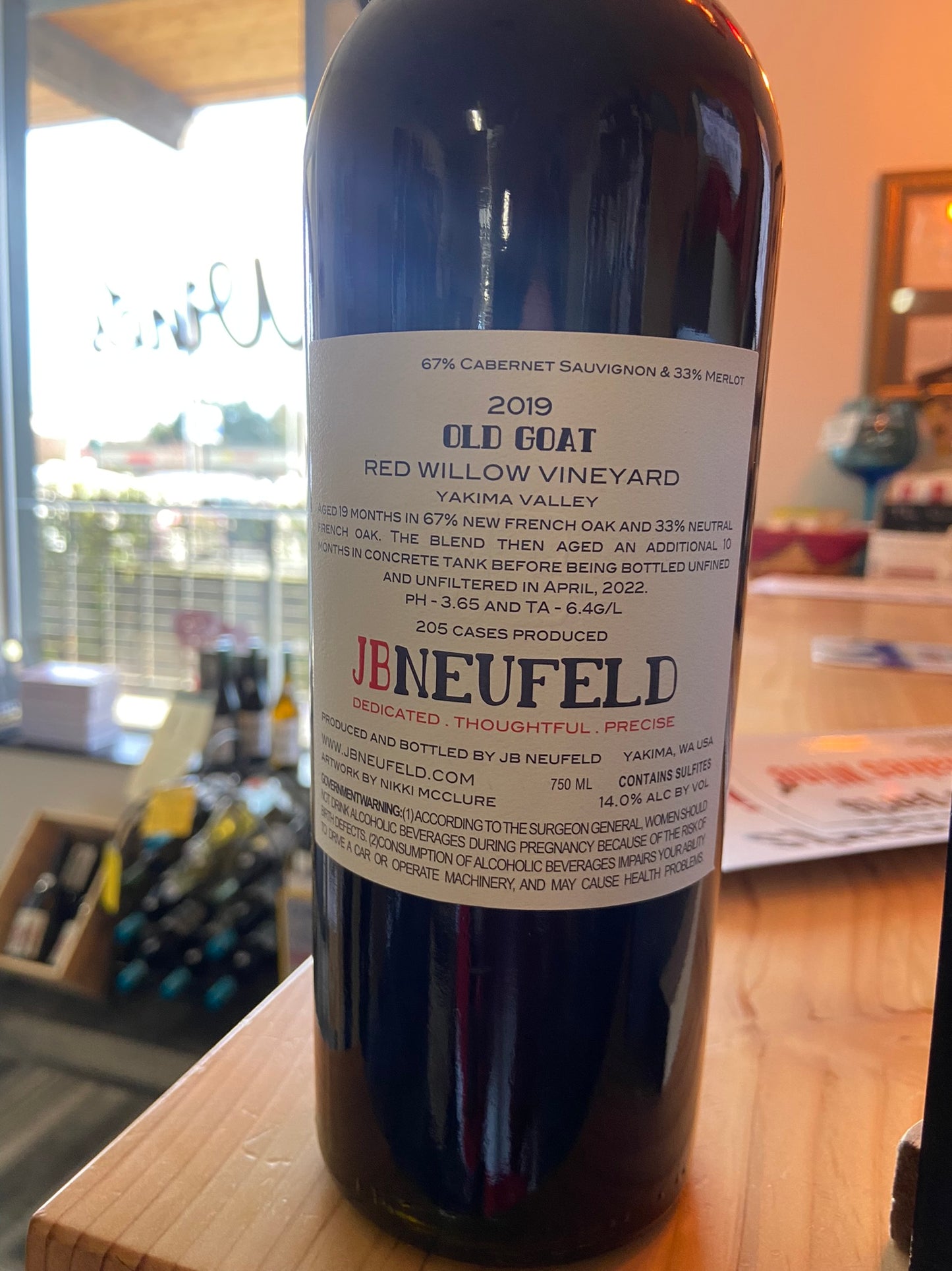 JB NEUFELD 2019 Red Blend 'Old Goat' 'Red Willow Vineyard' (Yakima Valley, WA)