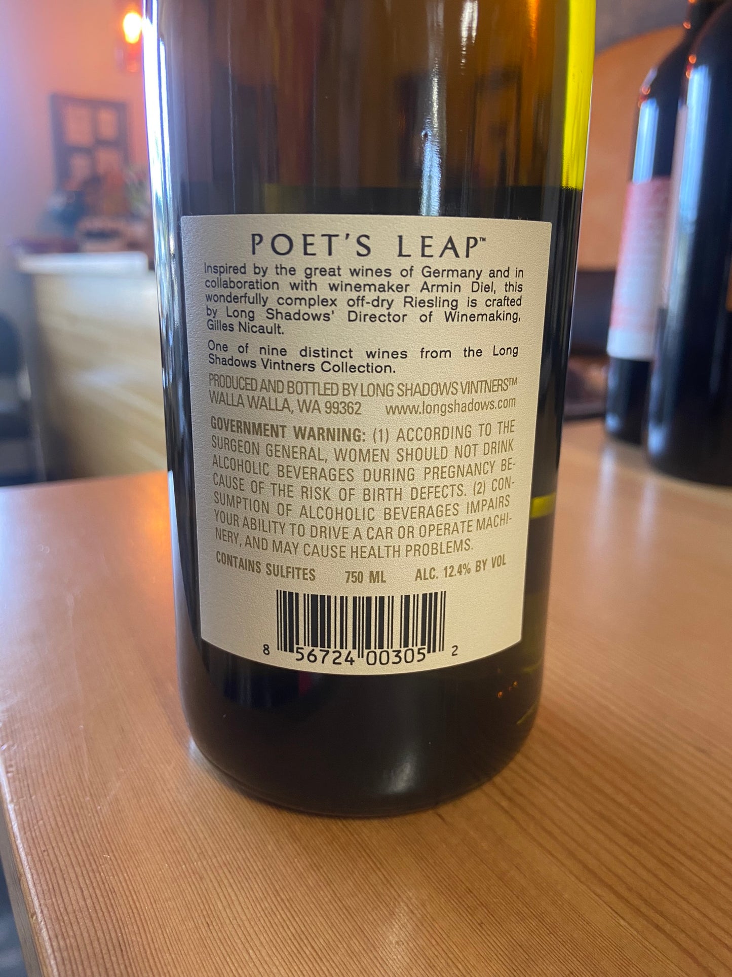 LONG SHADOWS 2022 Riesling 'Poet's Leap' (Columbia Valley, WA)