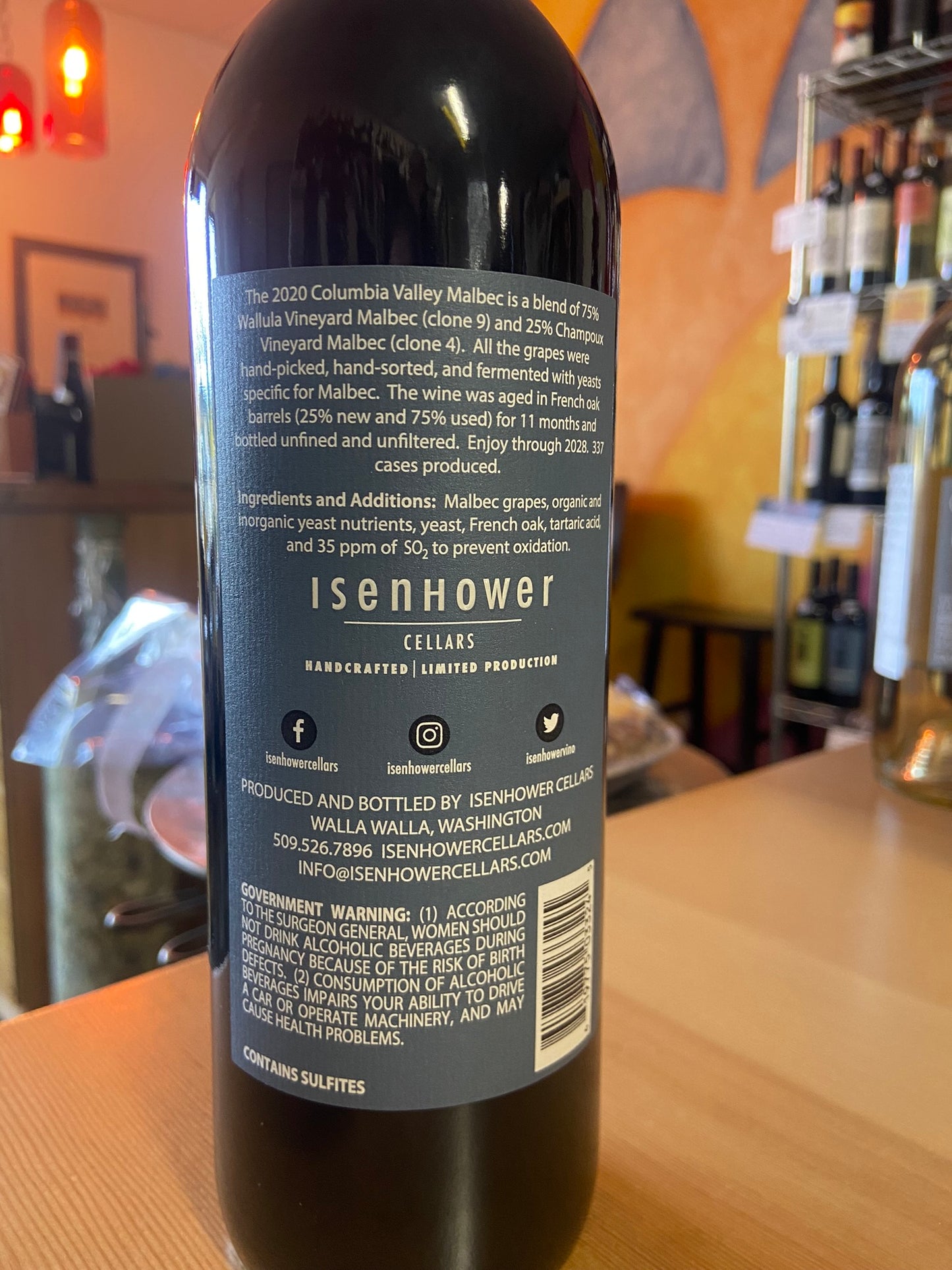 ISENHOWER 2020 Malbec 'i Series' (Columbia Valley, WA)