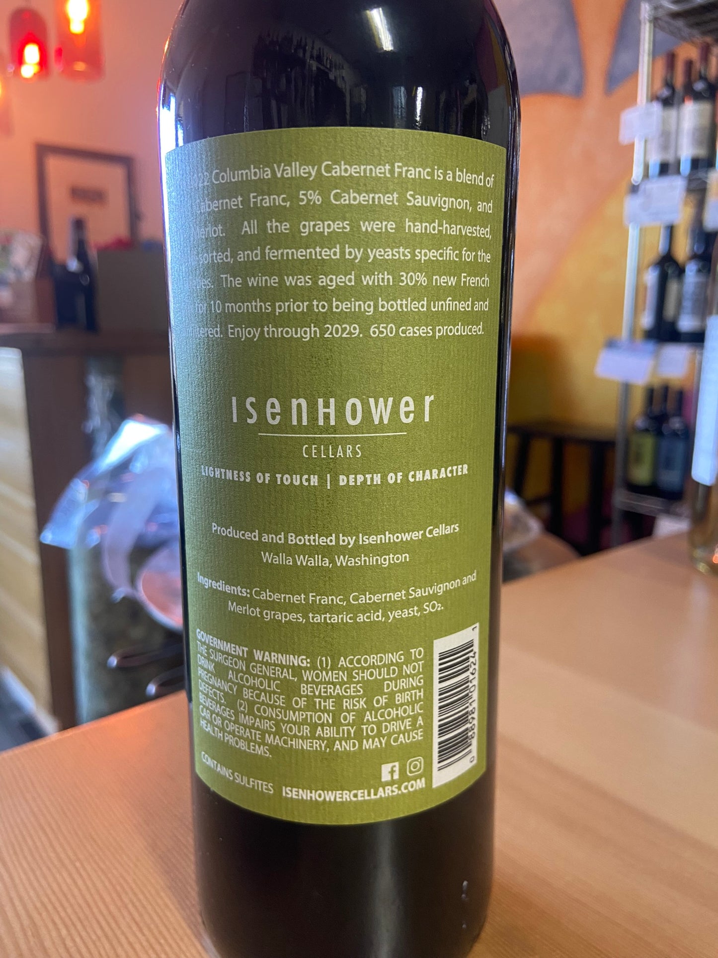 ISENHOWER 2022 Cabernet Franc 'i Series' (Columbia Valley, WA)