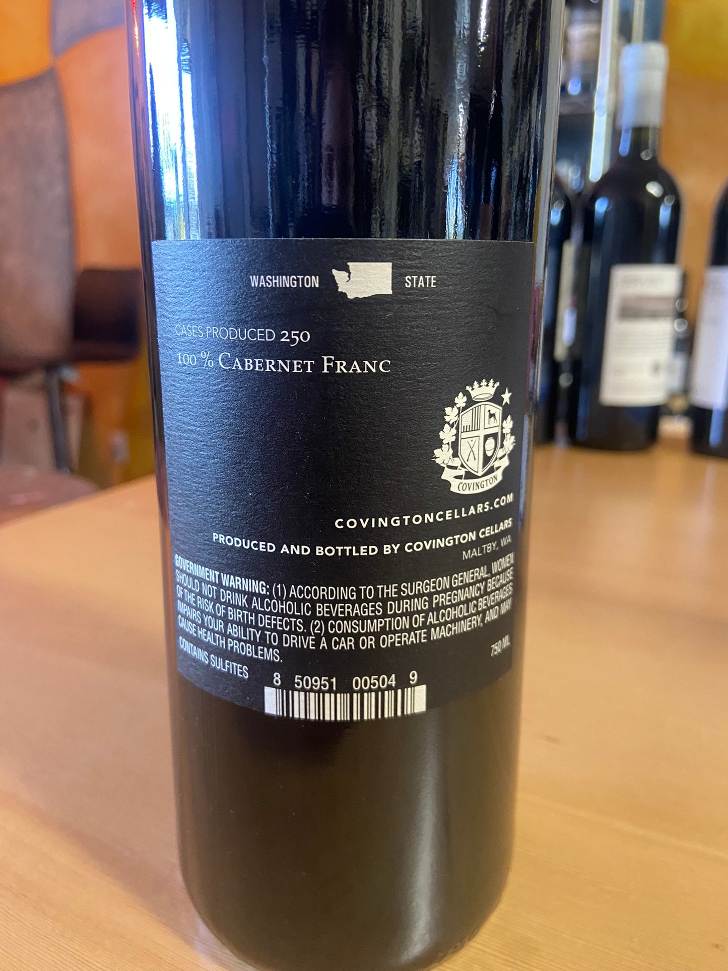 COVINGTON 2019 Cabernet Franc 'Franc' (Columbia Valley, WA)