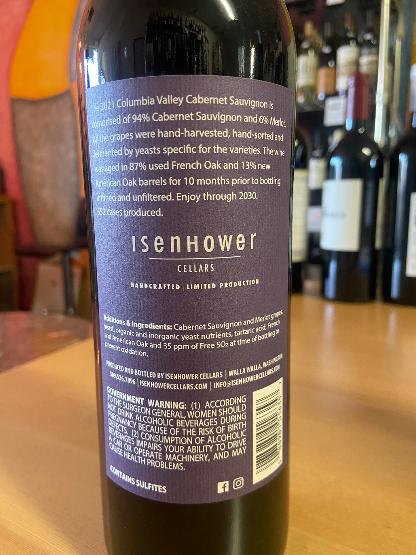 ISENHOWER 2021 Cabernet Sauvignon 'i Series' (Columbia Valley, WA)