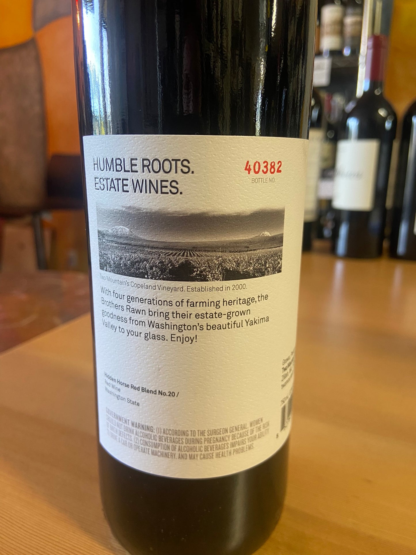 TWO MOUNTAIN NV Red Blend 'Hidden Horse Red Blend No.20' (Yakima Valley, WA)