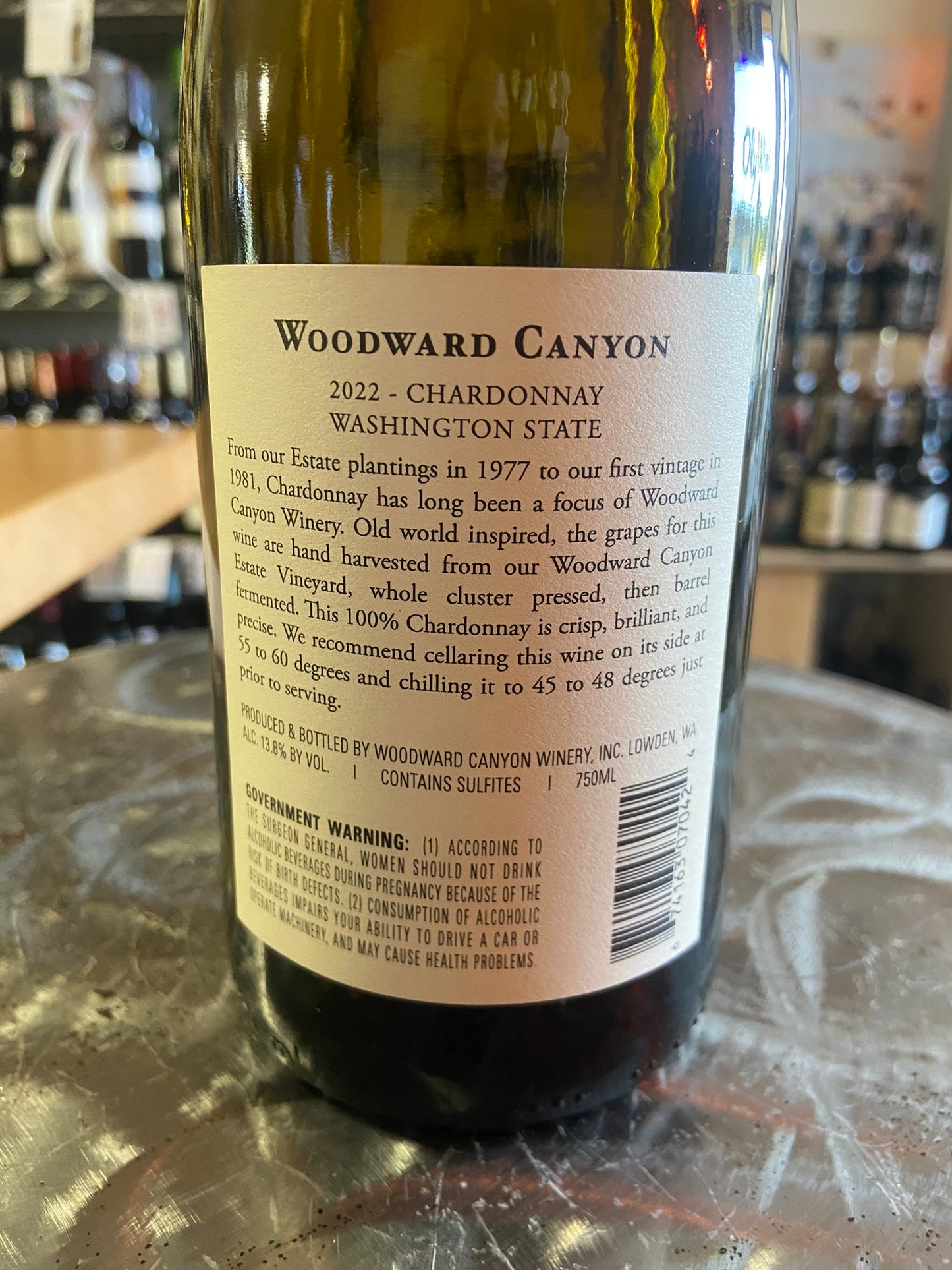 WOODWARD CANYON 2022 Chardonnay (Walla Walla Valley, WA)