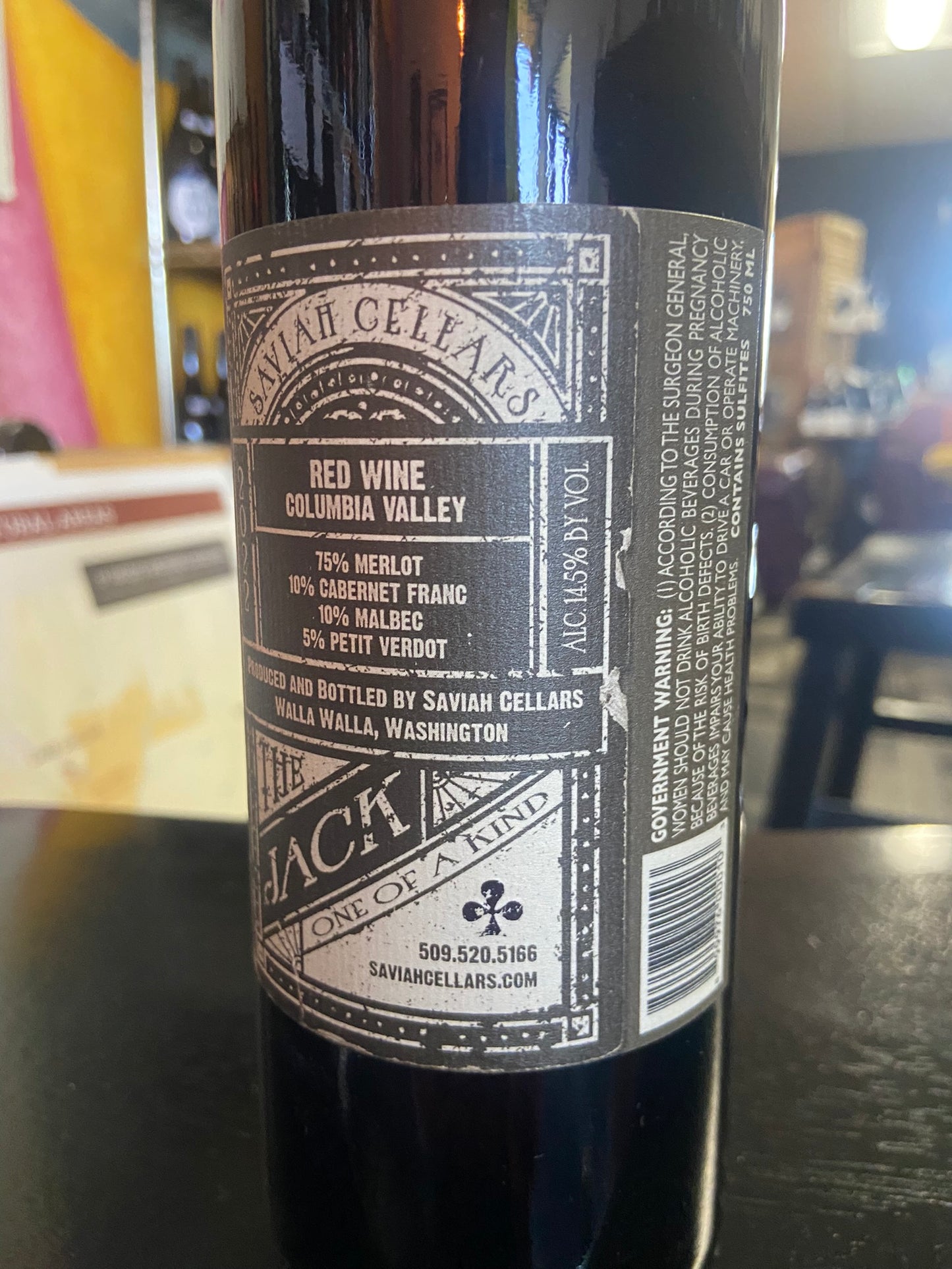 SAVIAH CELLARS 2020 Red Blend 'The Jack' (Columbia Valley, WA)